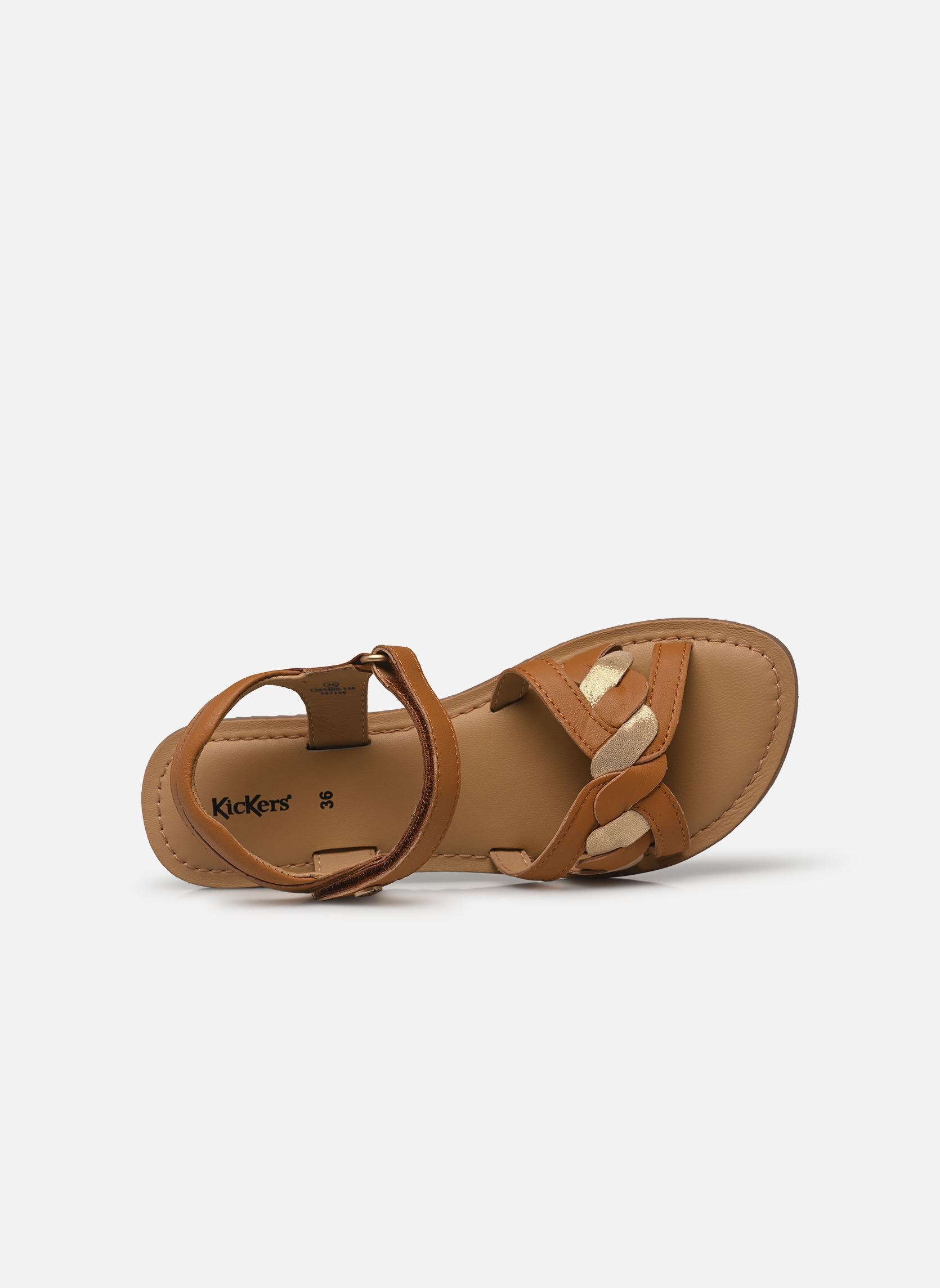 Sandales Betty NEW fille marron Kickers Sandales Betty NEW fille marron CAMEL OR 2