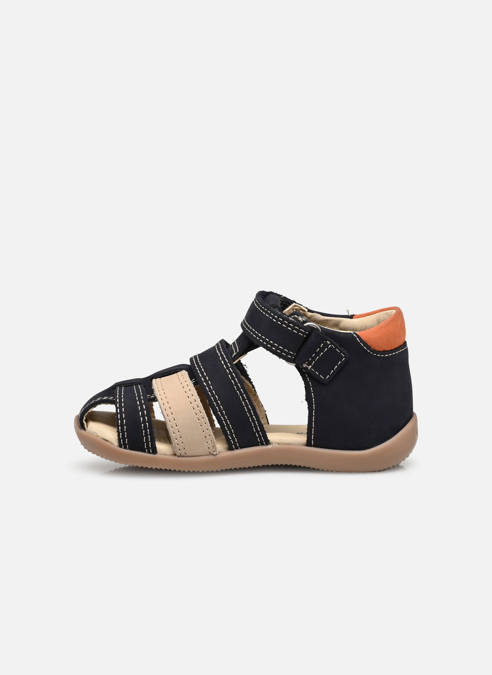 Sandalen Bipod jungen blau Kickers Sandalen Bipod jungen blau MARINE BEIGE ORANGE
