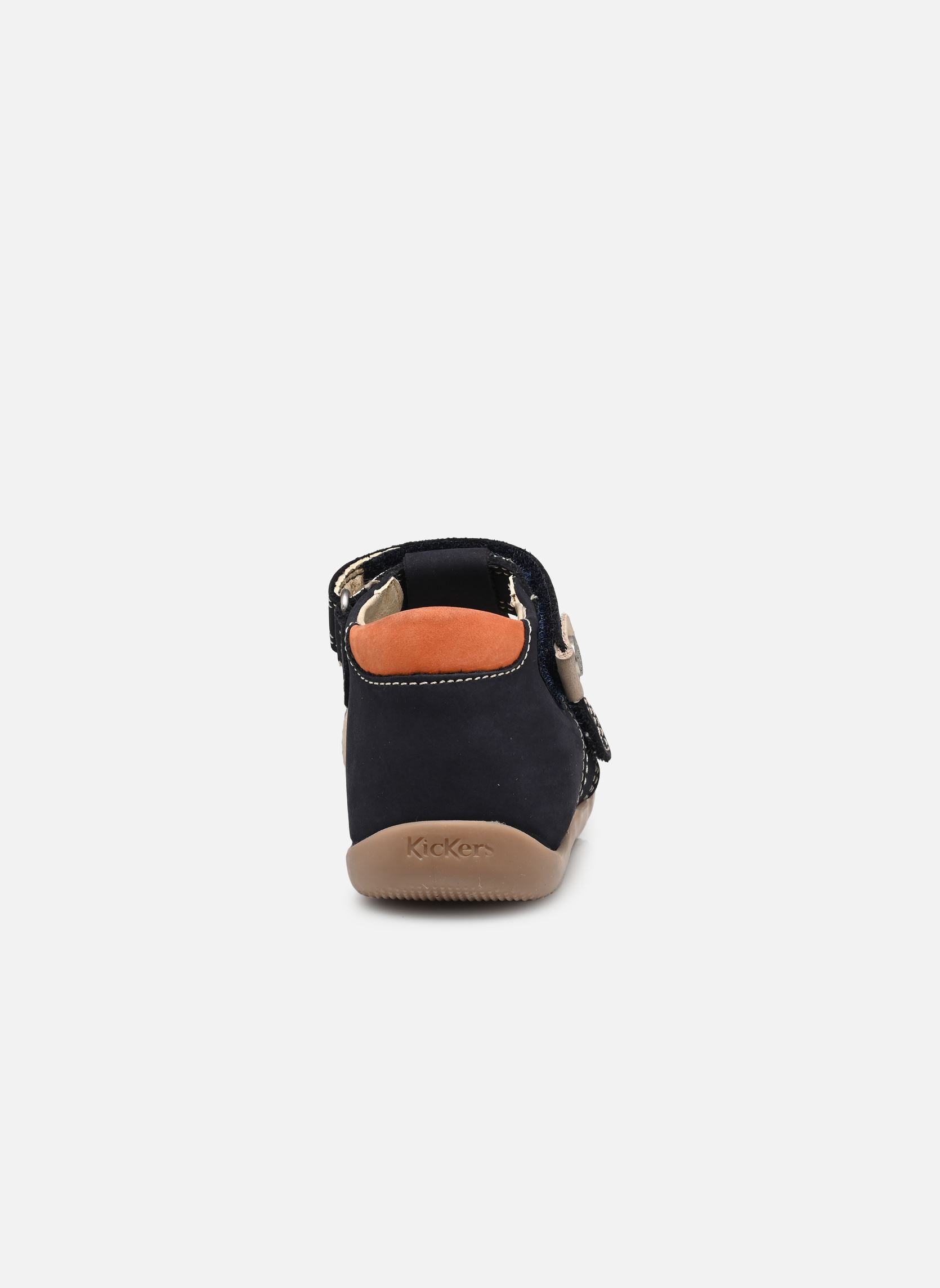 Sandalen Bipod jungen blau Kickers Sandalen Bipod jungen blau MARINE BEIGE ORANGE