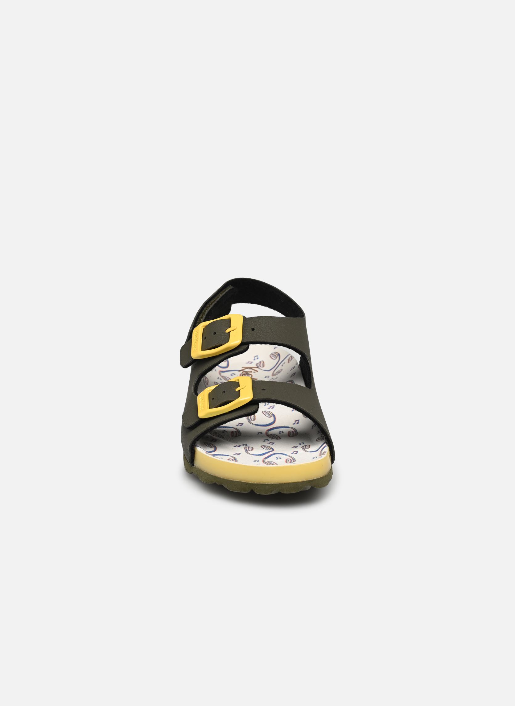 Sandales Sunyva garçon vert Kickers Sandales Sunyva garçon vert KAKI JAUNE