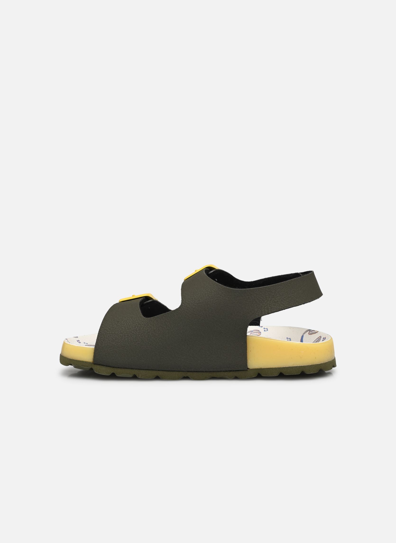 Sandales Sunyva garçon vert Kickers Sandales Sunyva garçon vert KAKI JAUNE