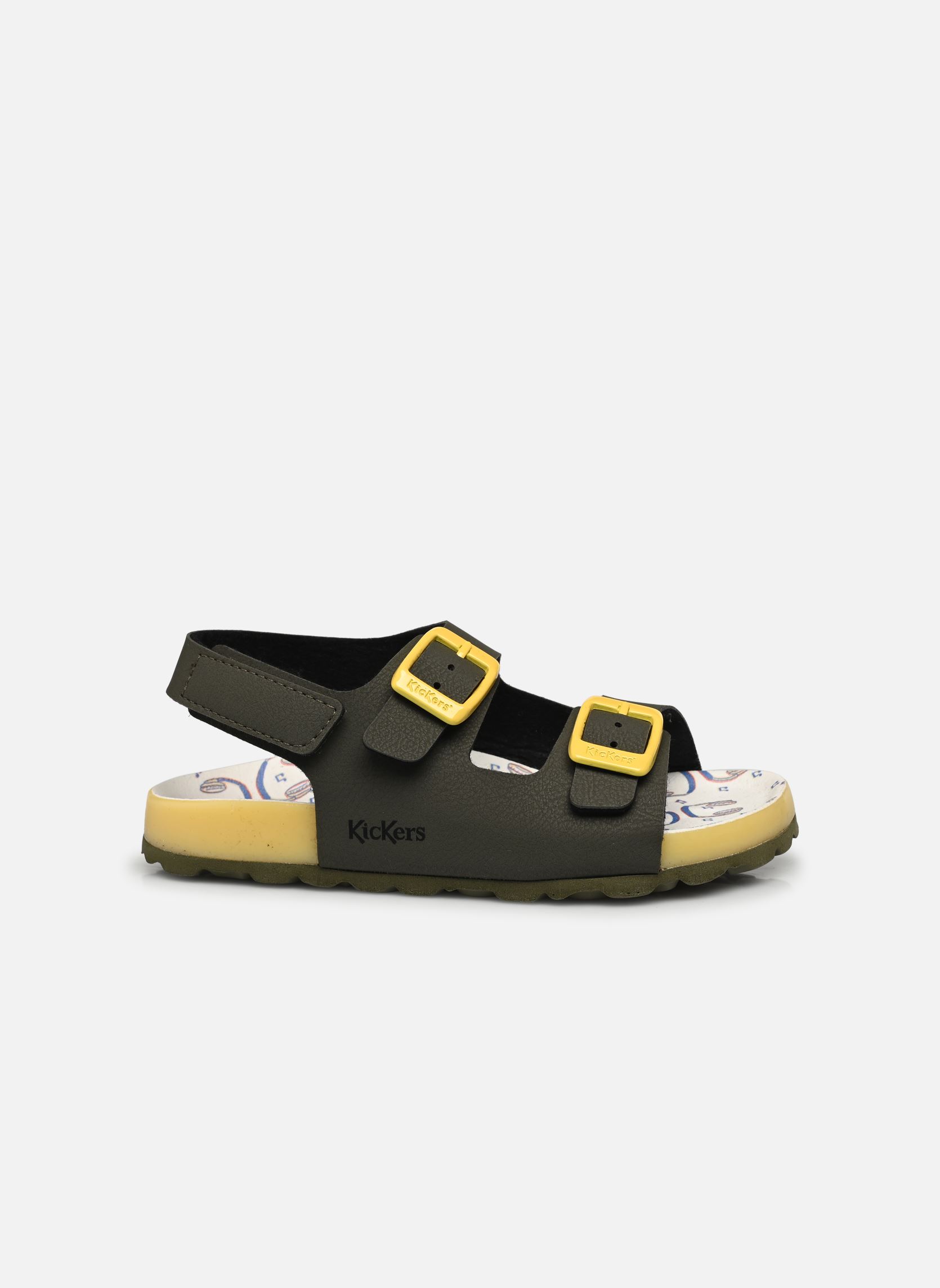 Sandales Sunyva garçon vert Kickers Sandales Sunyva garçon vert KAKI JAUNE