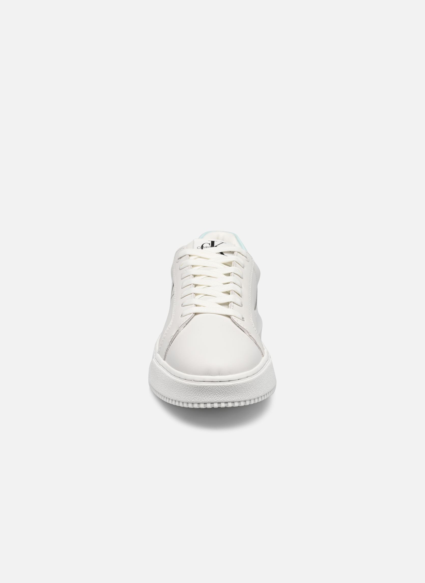 Baskets basses CHUNKY CUPSOLE LACEUP MON LTH WN femme blanc Calvin Klein Baskets basses CHUNKY CUPSOLE LACEUP MON LTH WN femme blanc WHITE/SPROUT GREEN
