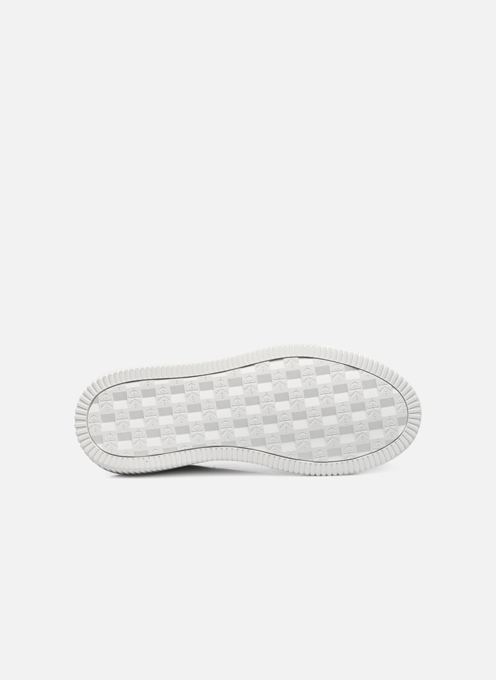 Baskets basses CHUNKY CUPSOLE LACEUP MON LTH WN femme blanc Calvin Klein Baskets basses CHUNKY CUPSOLE LACEUP MON LTH WN femme blanc WHITE/SPROUT GREEN