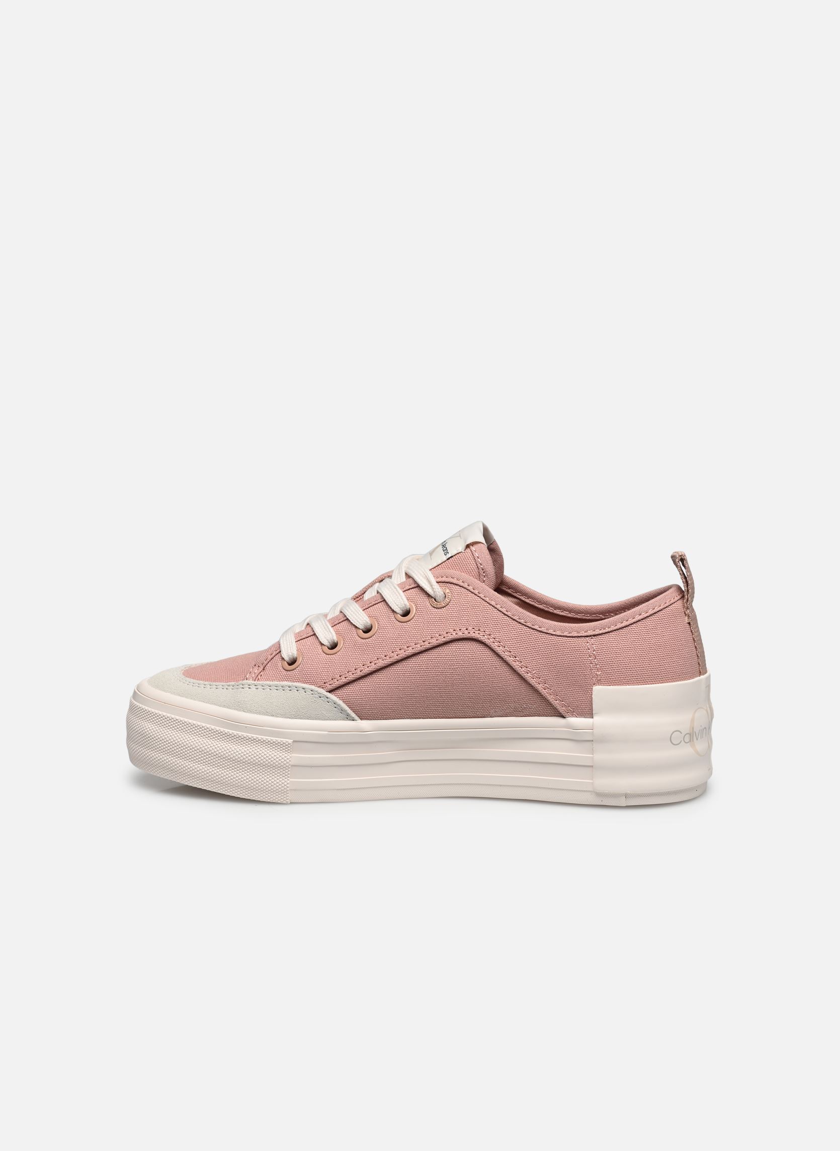 Baskets basses VULC FLATFORM BOLD IRREG LINES femme rose Calvin Klein Baskets basses VULC FLATFORM BOLD IRREG LINES femme rose CAFE CREME/EGGSHELL