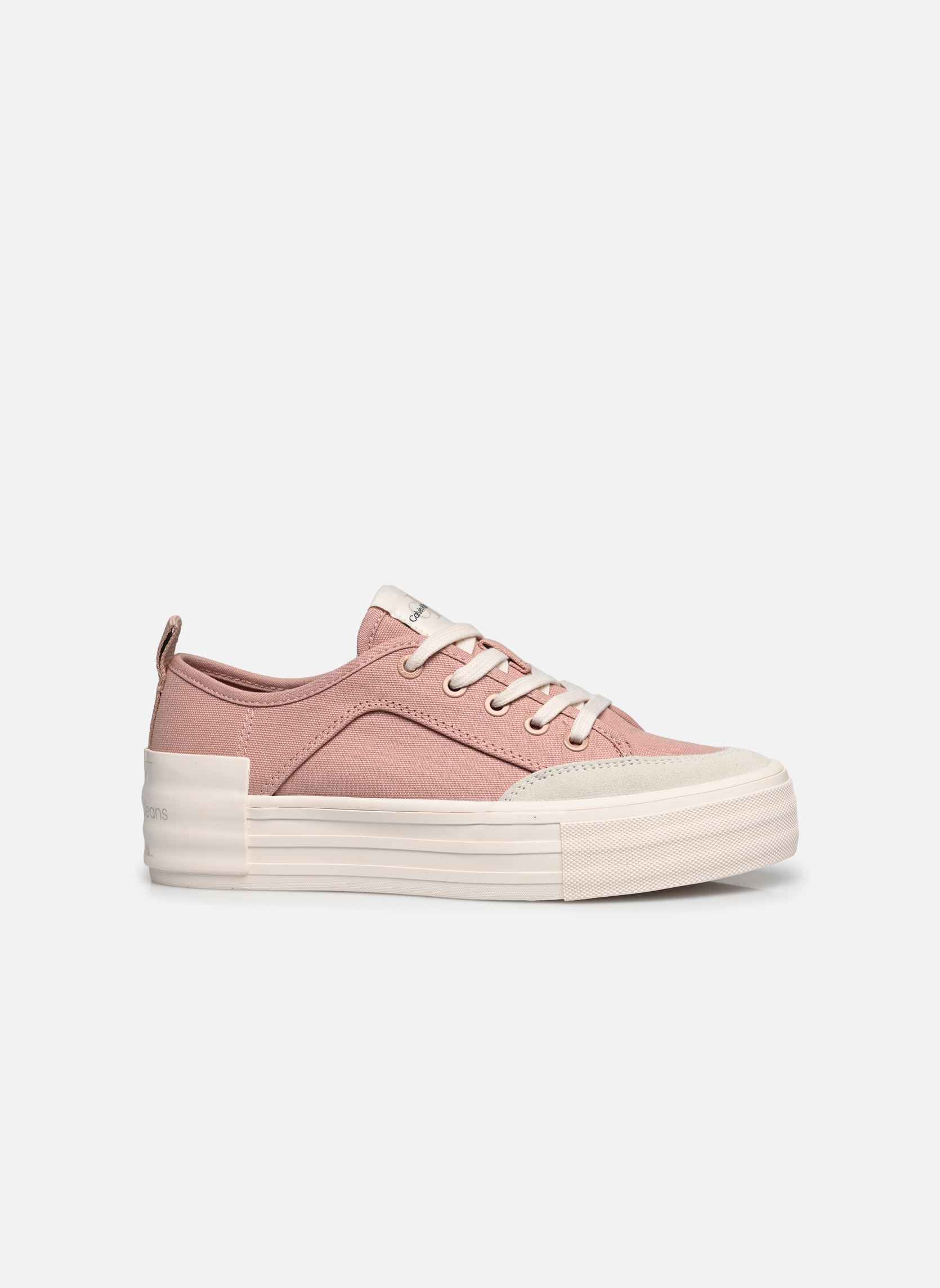 Baskets basses VULC FLATFORM BOLD IRREG LINES femme rose Calvin Klein Baskets basses VULC FLATFORM BOLD IRREG LINES femme rose CAFE CREME/EGGSHELL