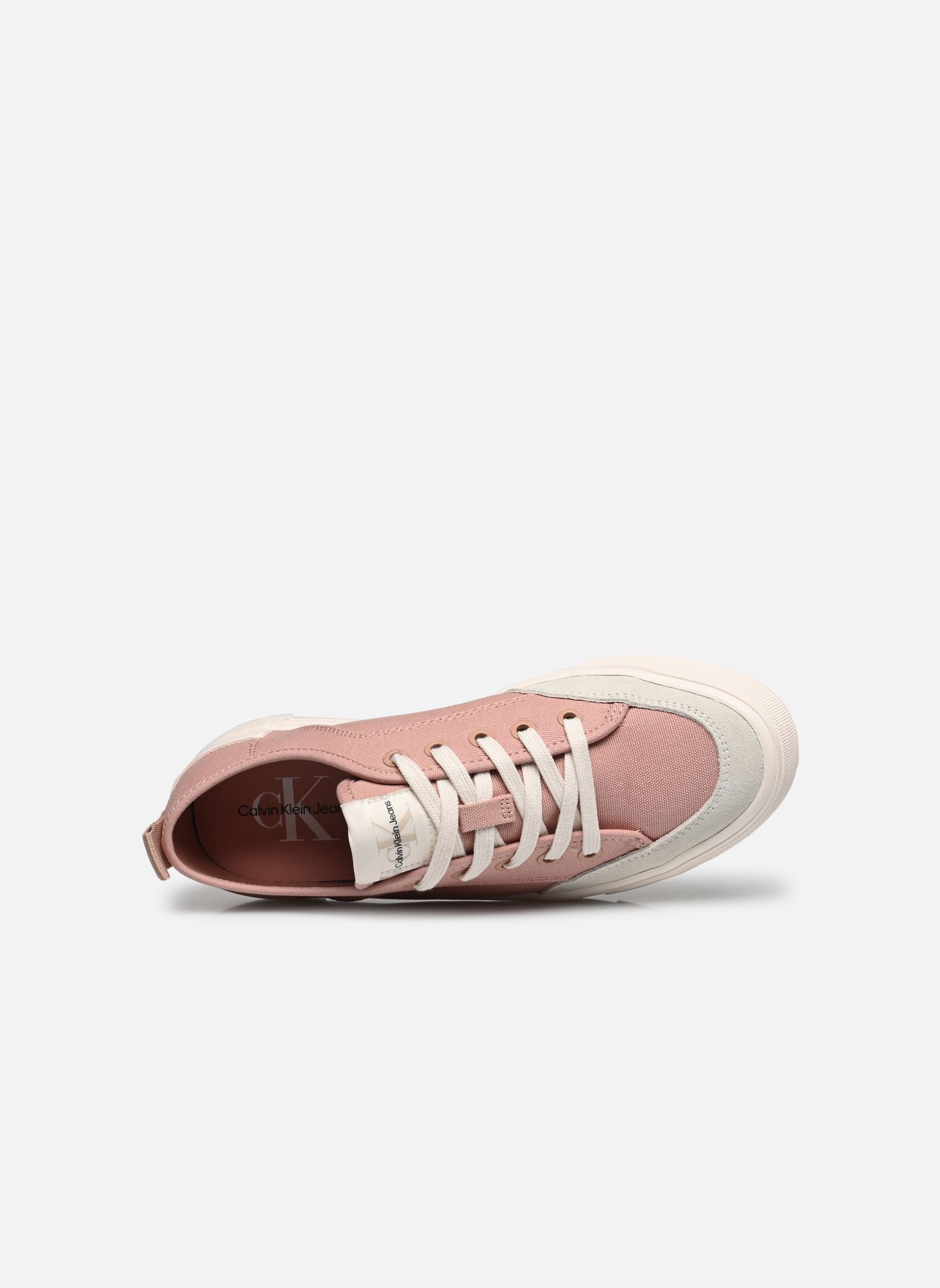 Baskets basses VULC FLATFORM BOLD IRREG LINES femme rose Calvin Klein Baskets basses VULC FLATFORM BOLD IRREG LINES femme rose CAFE CREME/EGGSHELL