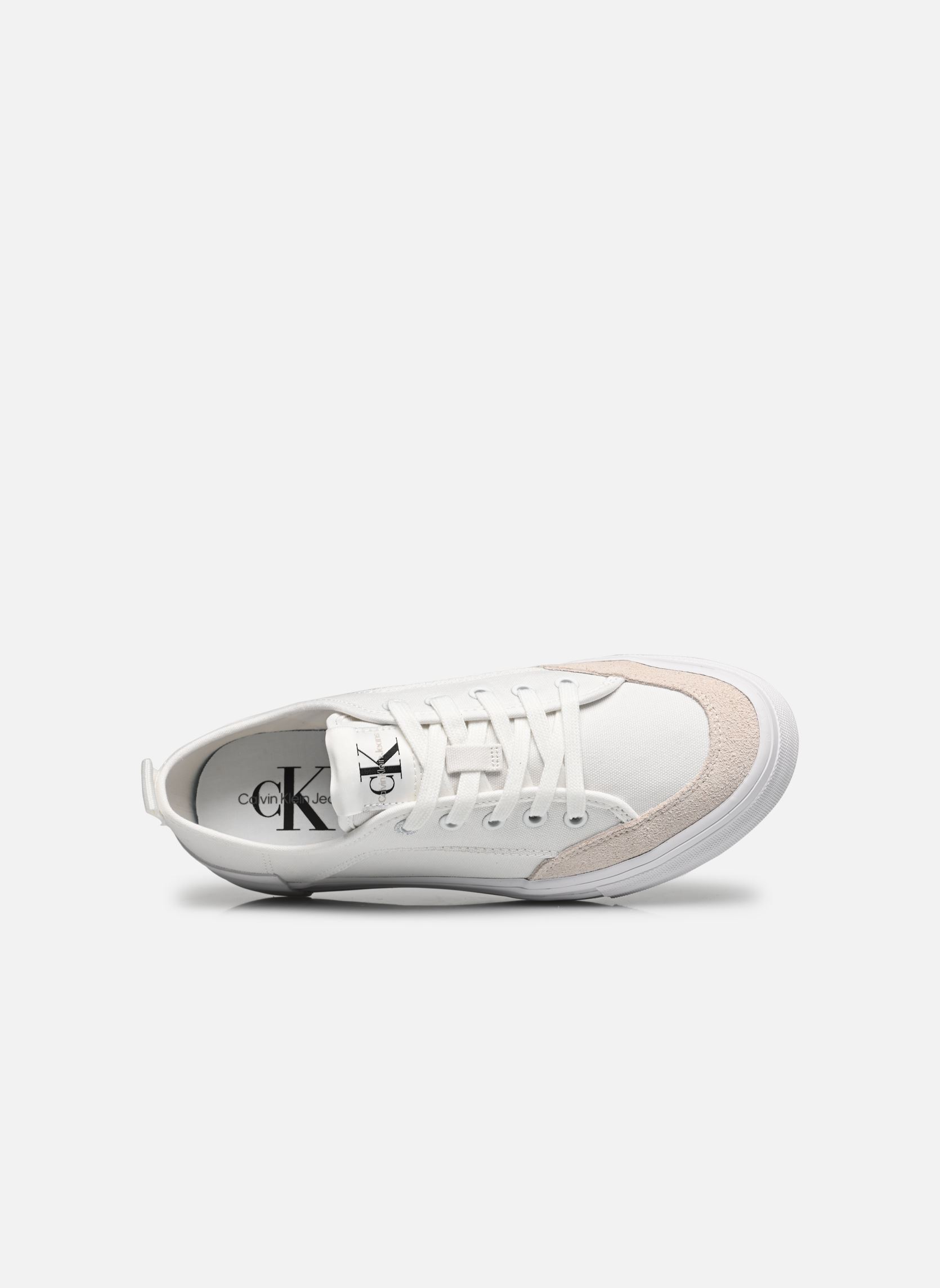 Niedrige Sneaker VULC FLATFORM BOLD IRREG LINES damen weiß Calvin Klein Niedrige Sneaker VULC FLATFORM BOLD IRREG LINES damen weiß WHITE/ANCIENT WHITE