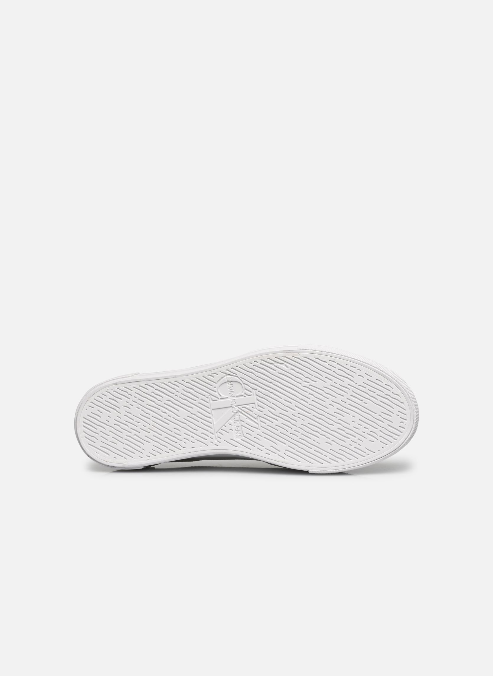 Niedrige Sneaker VULC FLATFORM BOLD IRREG LINES damen weiß Calvin Klein Niedrige Sneaker VULC FLATFORM BOLD IRREG LINES damen weiß WHITE/ANCIENT WHITE