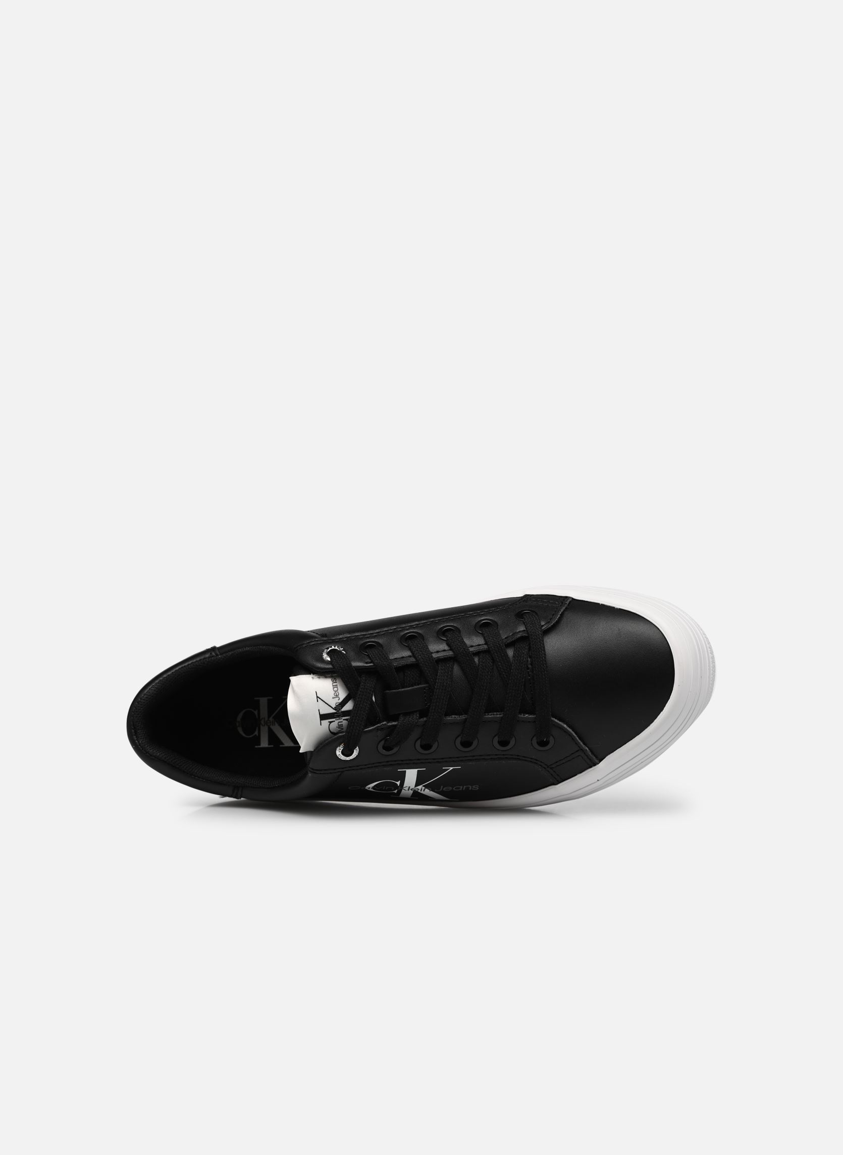 Baskets basses VULC FLATFORM LACEUP LOW LTH femme noir Calvin Klein Baskets basses VULC FLATFORM LACEUP LOW LTH femme noir BLACK