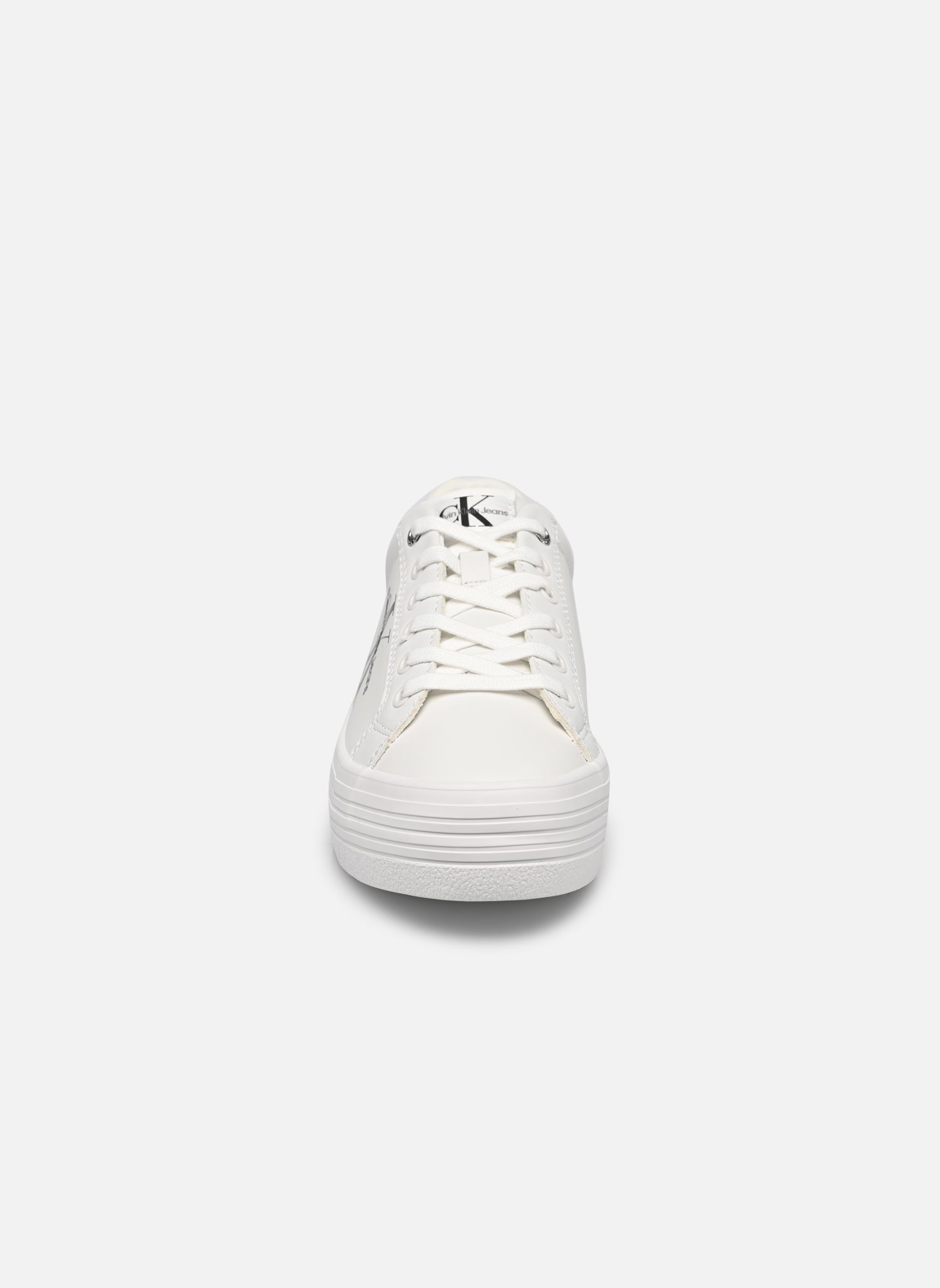 Baskets basses VULC FLATFORM LACEUP LOW LTH femme blanc Calvin Klein Baskets basses VULC FLATFORM LACEUP LOW LTH femme blanc BRIGHT WHITE