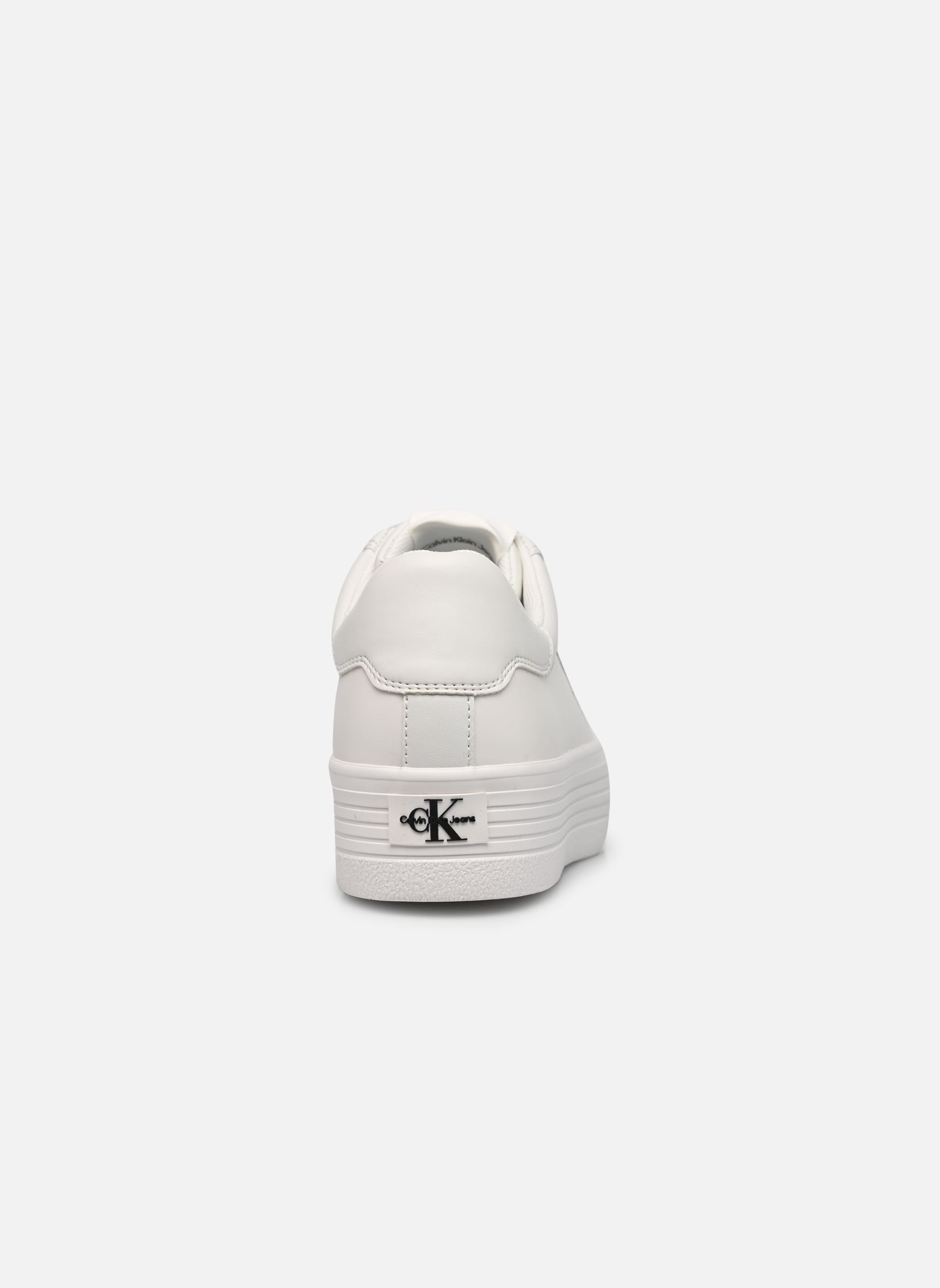 Baskets basses VULC FLATFORM LACEUP LOW LTH femme blanc Calvin Klein Baskets basses VULC FLATFORM LACEUP LOW LTH femme blanc BRIGHT WHITE