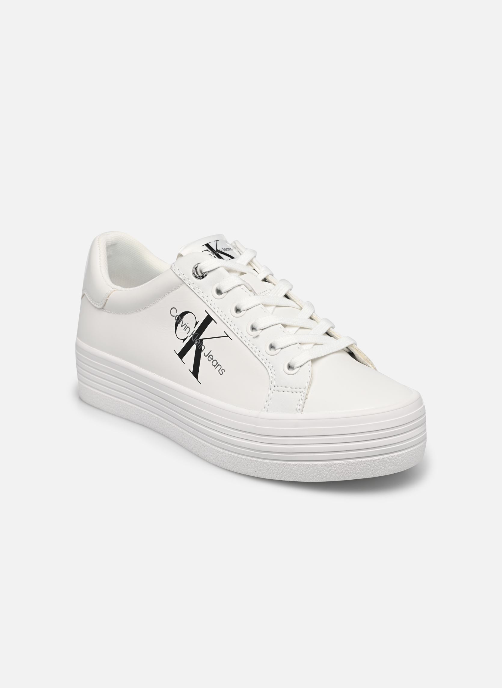 Baskets Calvin Klein VULC FLATFORM LACEUP LOW LTH pour Femme