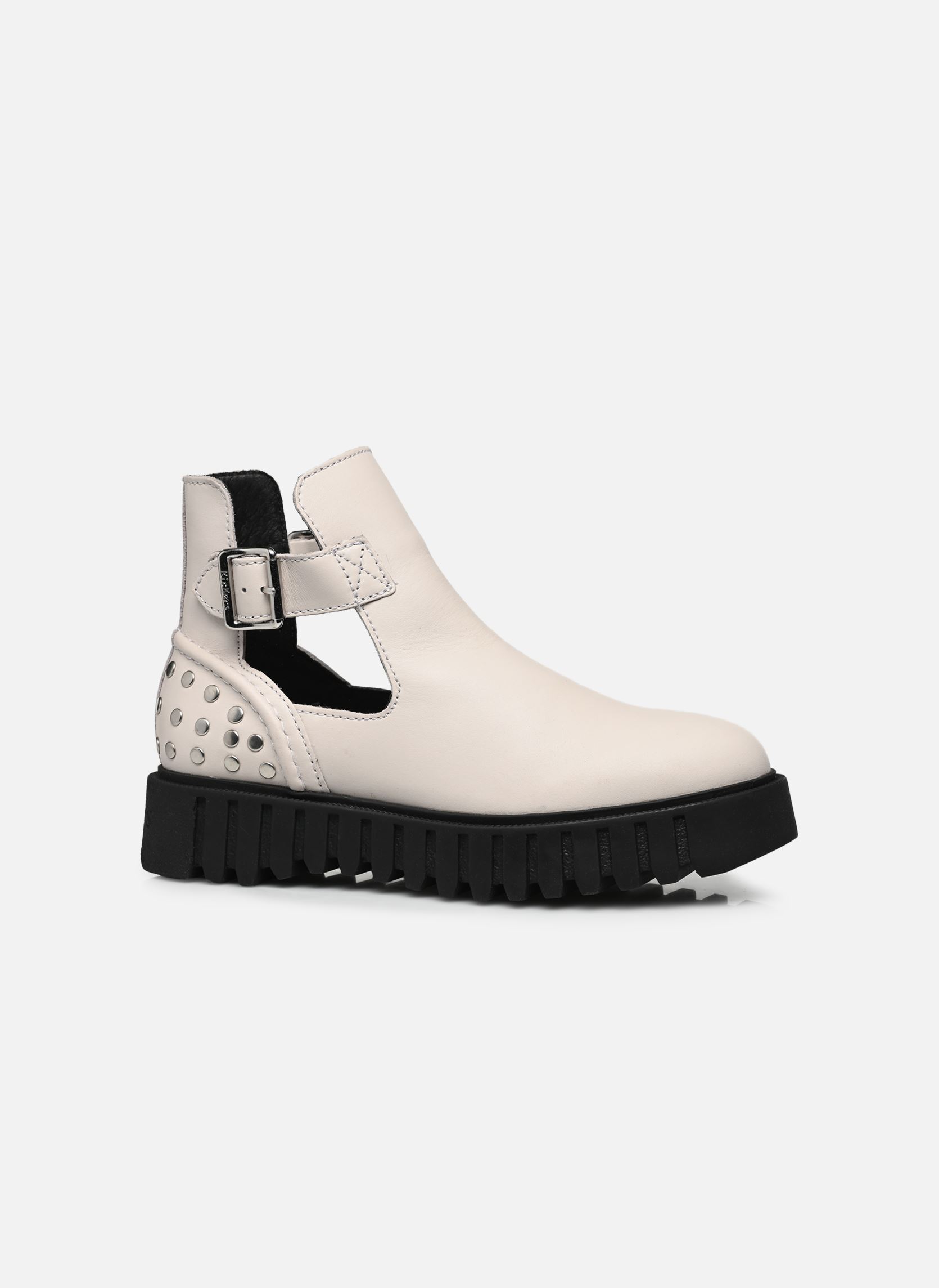 Niedrige Ankle Boots Kick Fantasy damen weiß Kickers Niedrige Ankle Boots Kick Fantasy damen weiß Blanc