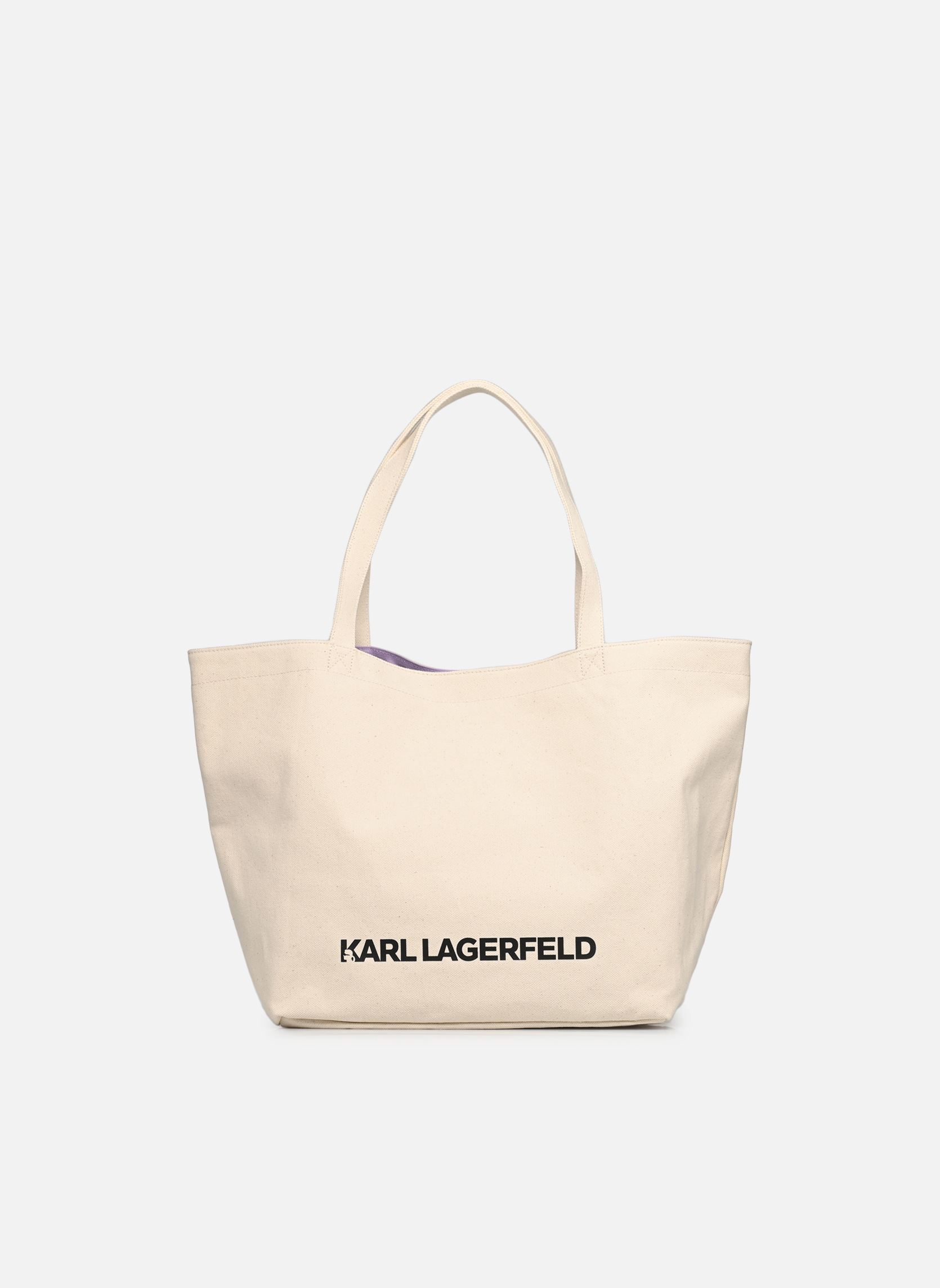 Borsa da spiaggia K/Ikonik 2.0 K&C Canv Shopper donna bianco Karl Lagerfeld Borsa da spiaggia K/Ikonik 2.0 K&C Canv Shopper donna bianco WHITE