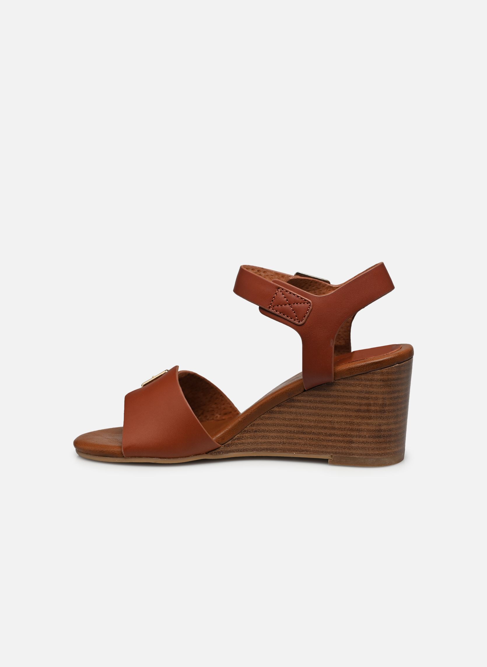 Sandalen met sleehak en plateau Kick Vodou dames bruin Kickers Sandalen met sleehak en plateau Kick Vodou dames bruin Marron Brique