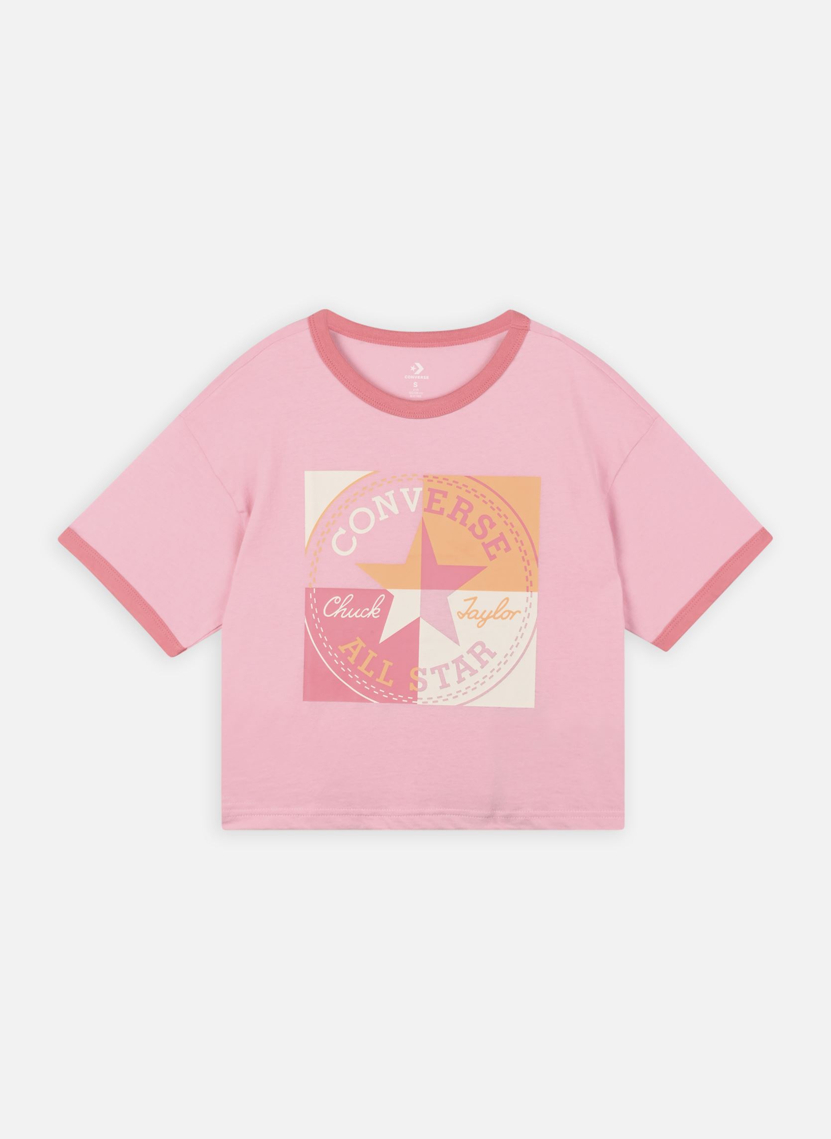 Vêtements Converse Apparel Cnvg Ss Ringer Boxy T Shirt pour Accessoires