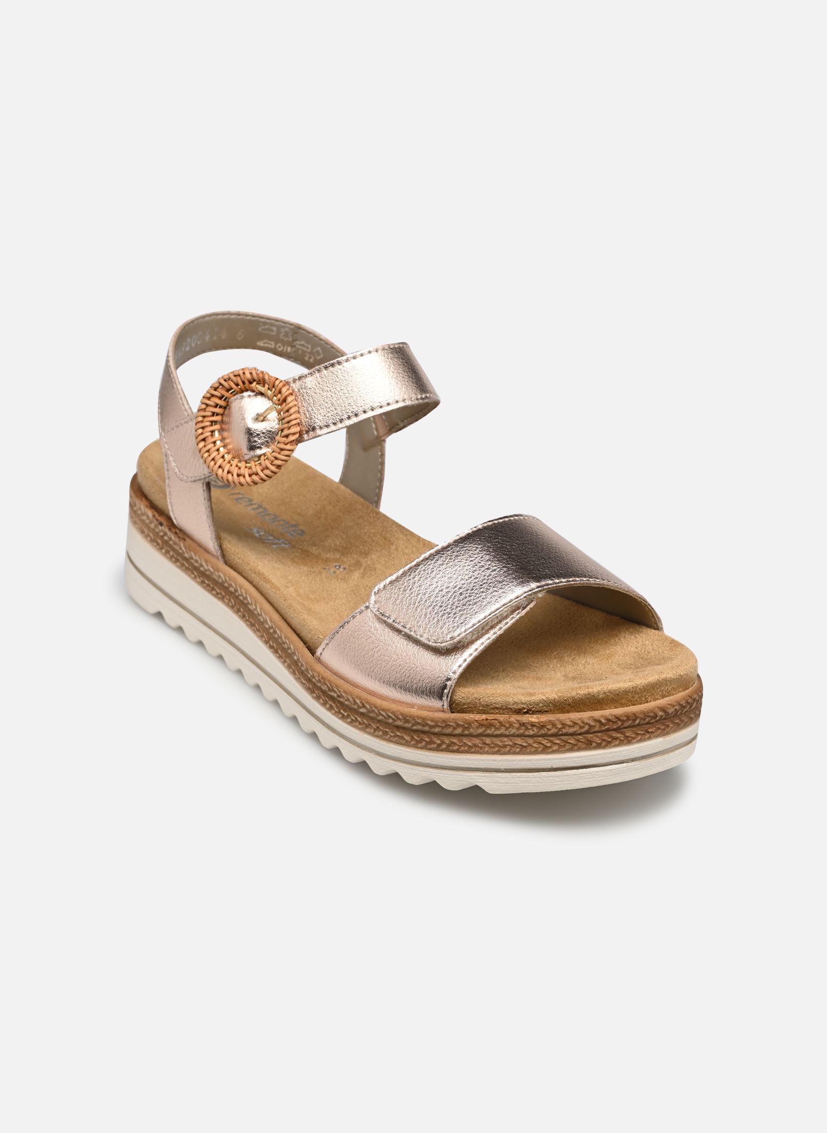 Sandali con zeppa e plateau D0Q52 donna rosa Remonte Sandali con zeppa e plateau D0Q52 donna rosa KUPFER