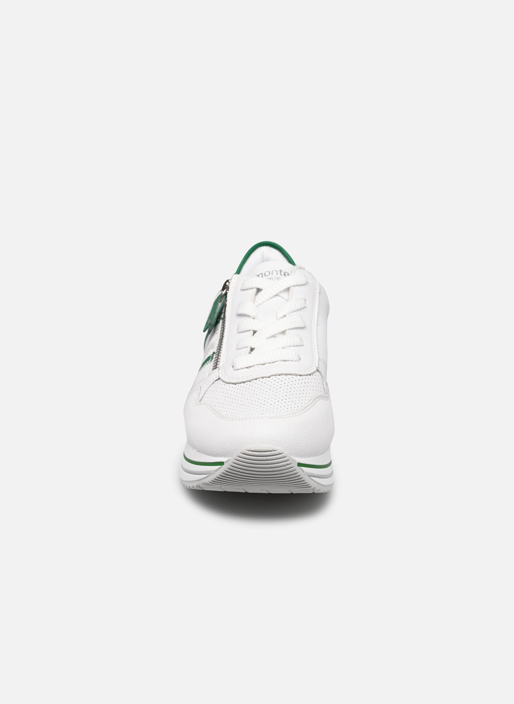 Baskets basses D1318 femme blanc Remonte Baskets basses D1318 femme blanc WEISS/SMARAGD/WEISS