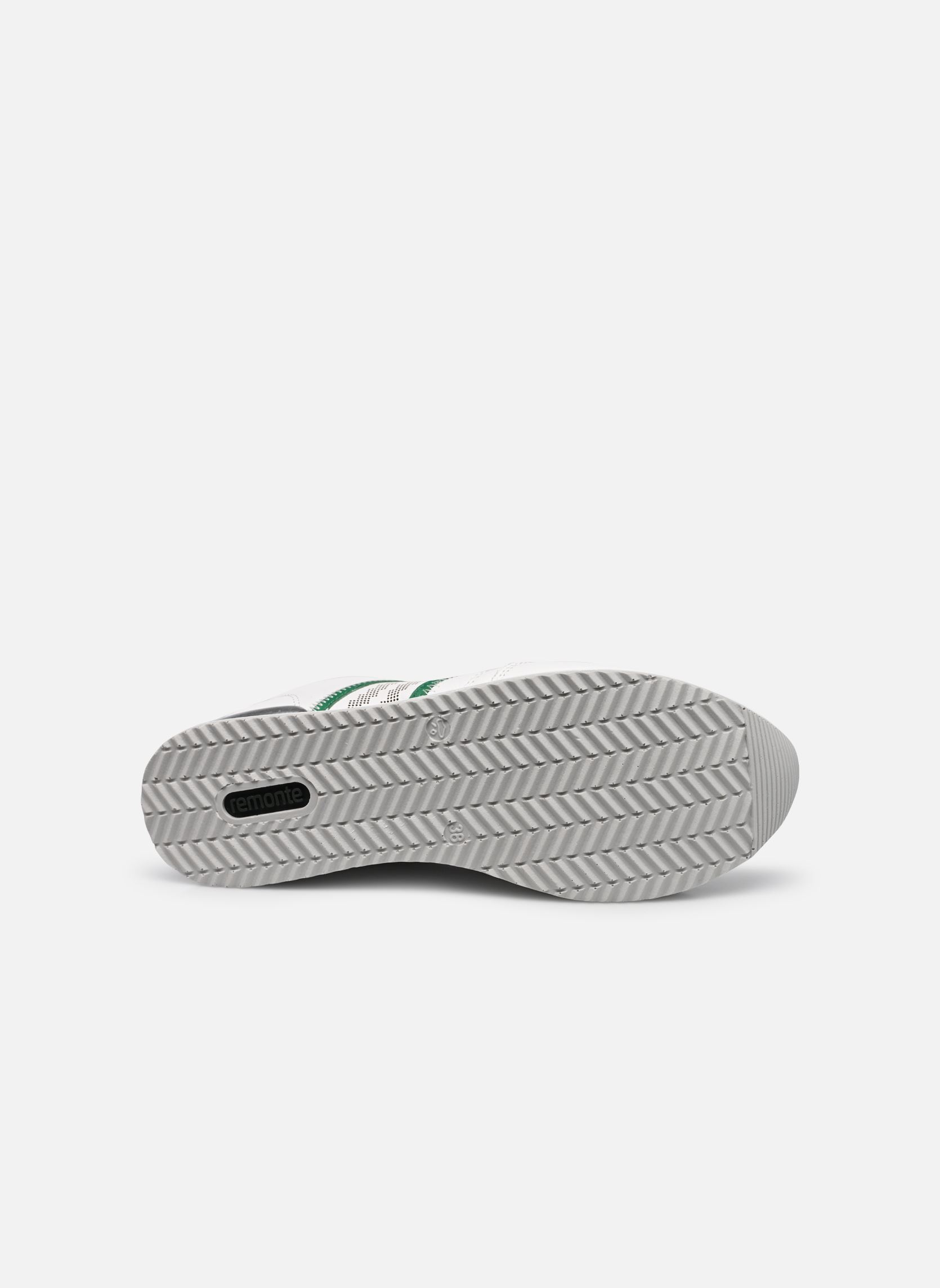 Baskets basses D1318 femme blanc Remonte Baskets basses D1318 femme blanc WEISS/SMARAGD/WEISS