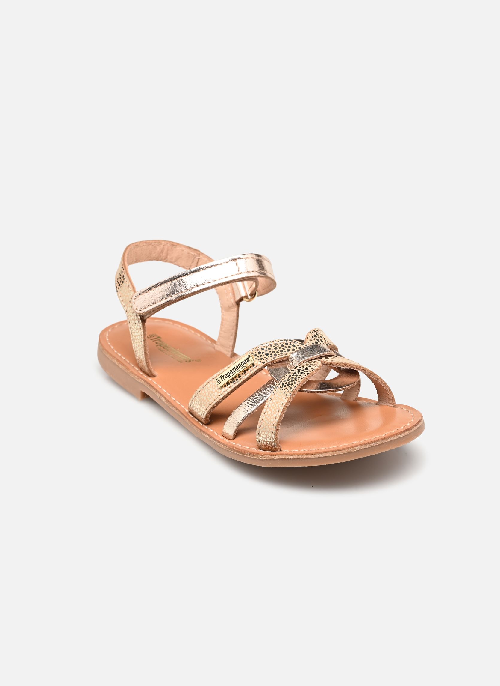 Sandales Fille Les Tropéziennes Badalia - Cuir Nubuck Semelle Compensée