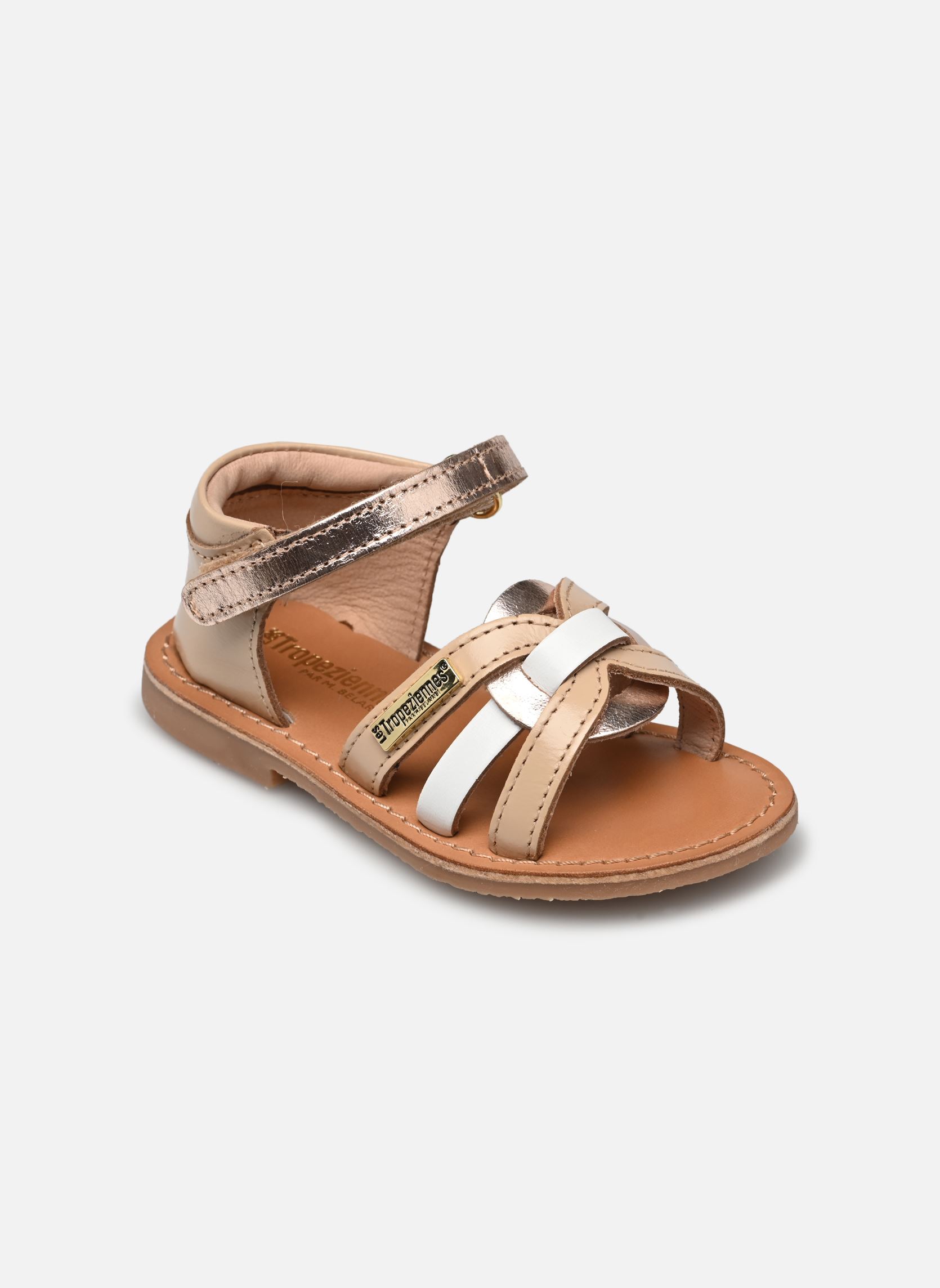 Sandalen BADARI mädchen gold und bronze Les Tropéziennes par M Belarbi Sandalen BADARI mädchen gold und bronze NUDE MULTI