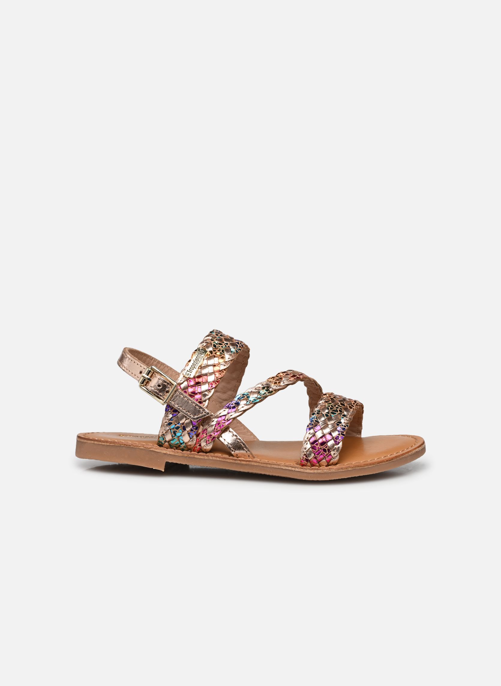 Sandales BAMAKO fille multicolore Les Tropéziennes par M Belarbi Sandales BAMAKO fille multicolore Or Multi