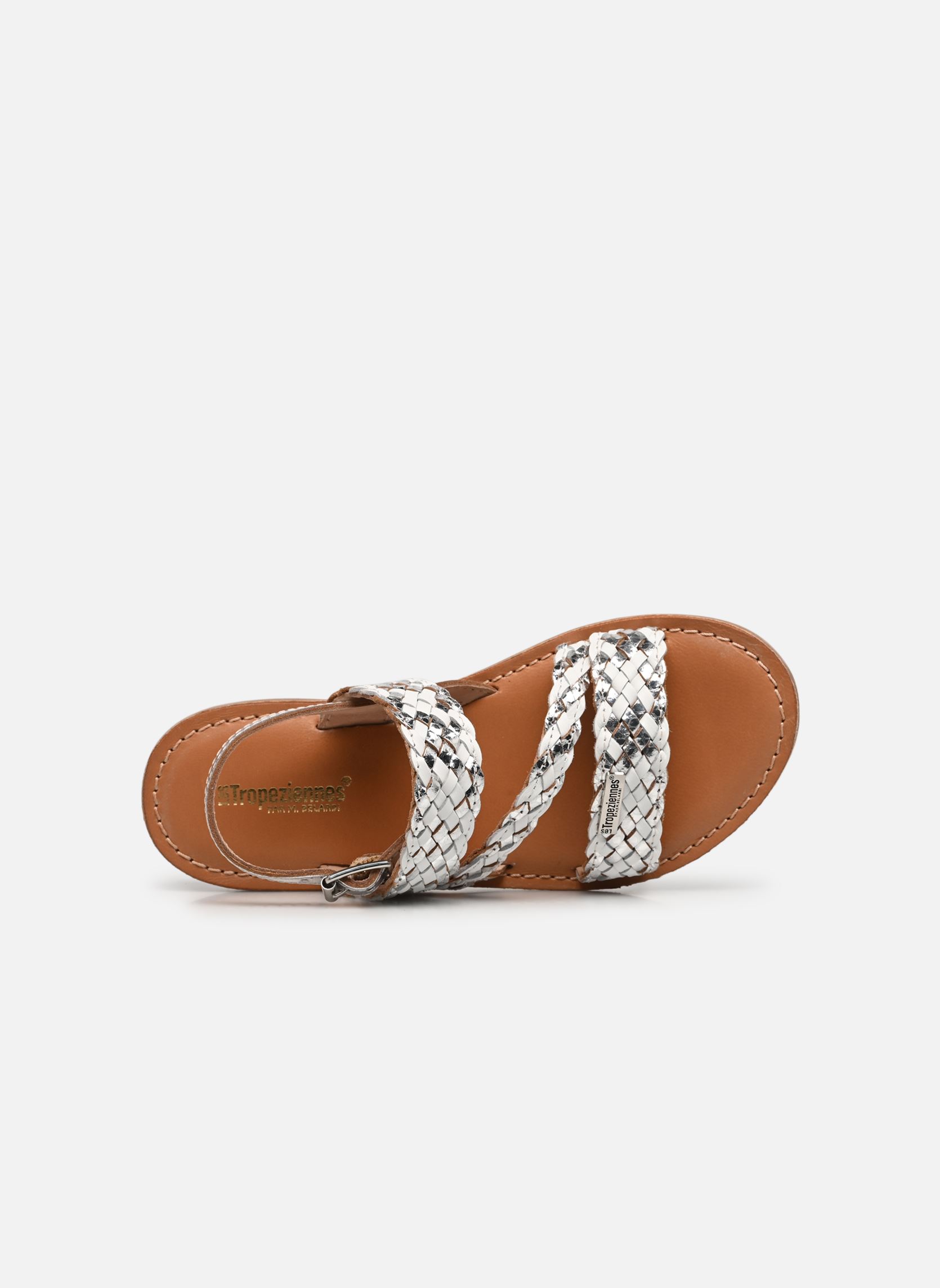 Sandalen BAMAKO mädchen weiß Les Tropéziennes par M Belarbi Sandalen BAMAKO mädchen weiß BLANC ARGENT