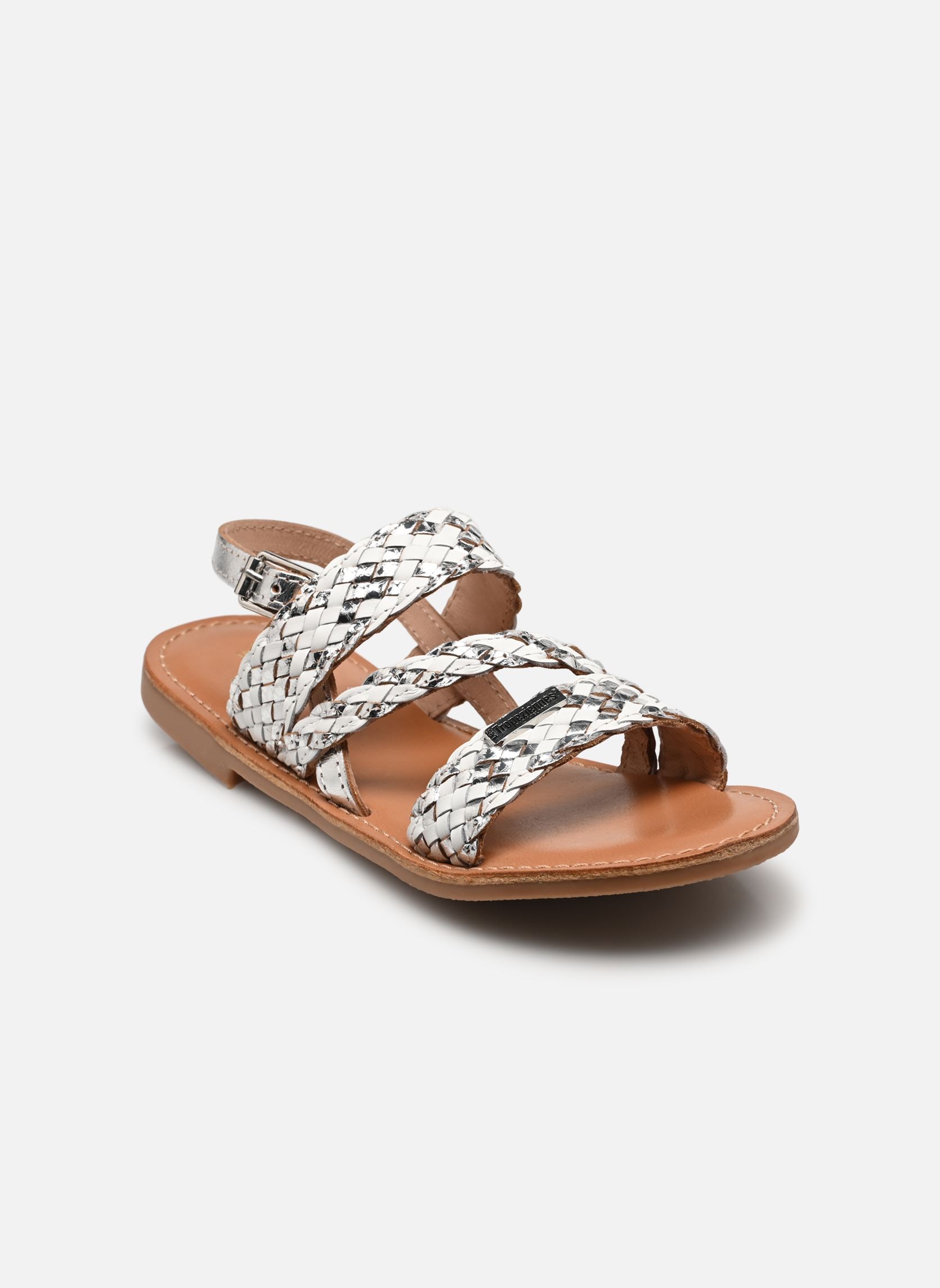 Sandalen BAMAKO mädchen weiß Les Tropéziennes par M Belarbi Sandalen BAMAKO mädchen weiß BLANC ARGENT