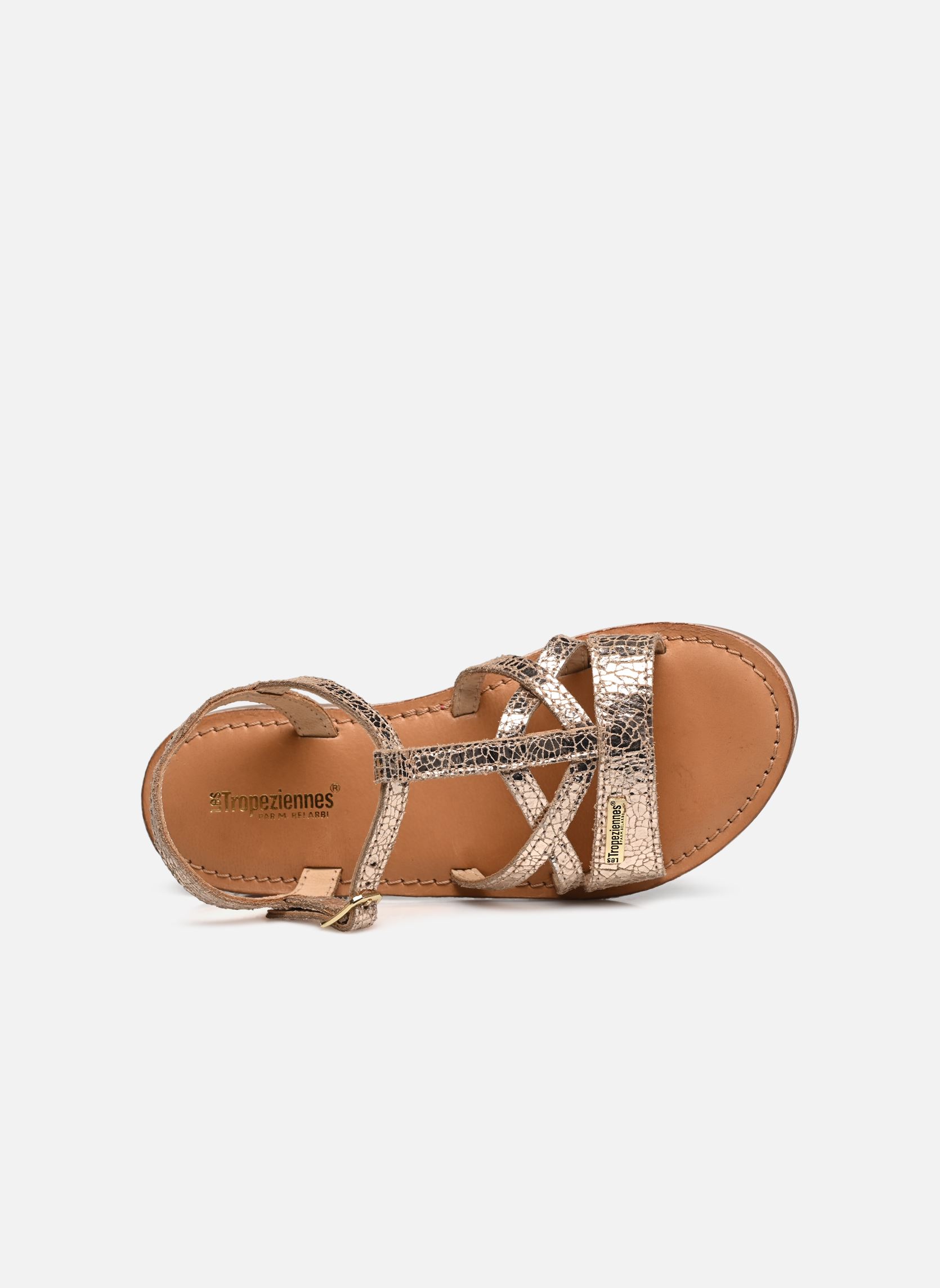 Sandales BIRON fille or et bronze Les Tropéziennes par M Belarbi Sandales BIRON fille or et bronze OR CRAQUELE