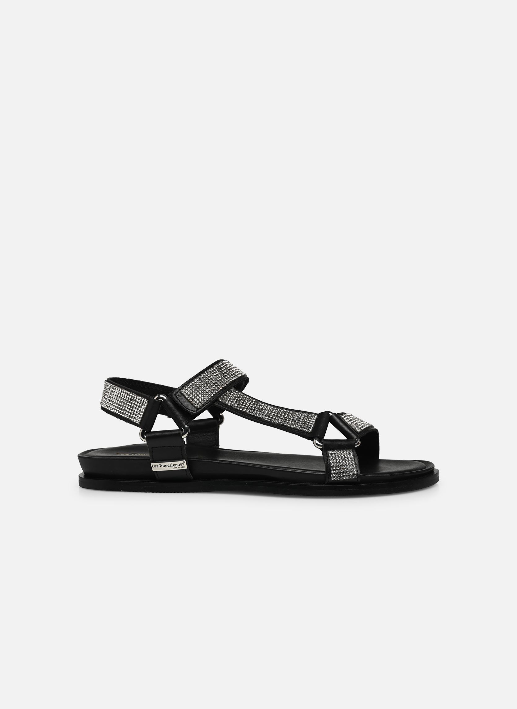 Sandales CASPY femme noir Les Tropéziennes par M Belarbi Sandales CASPY femme noir NOIR/ARGENT