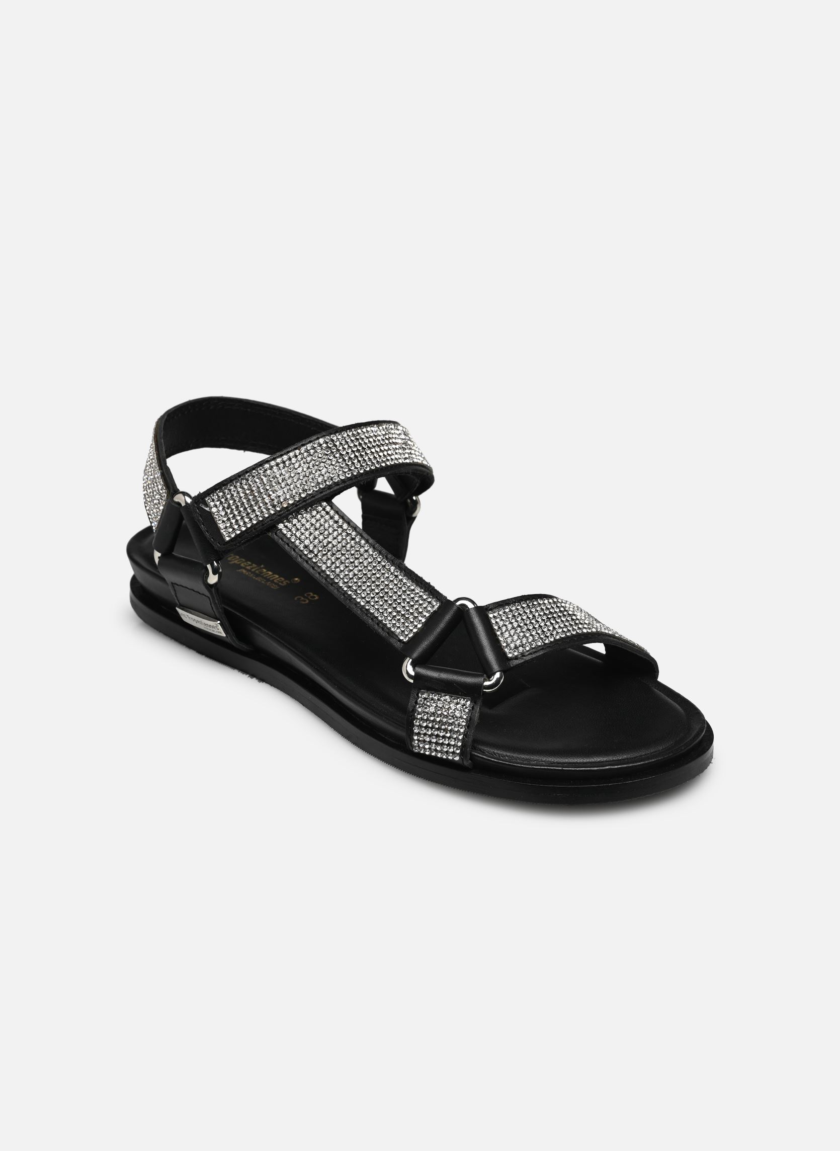 Sandales CASPY femme noir Les Tropéziennes par M Belarbi Sandales CASPY femme noir NOIR/ARGENT