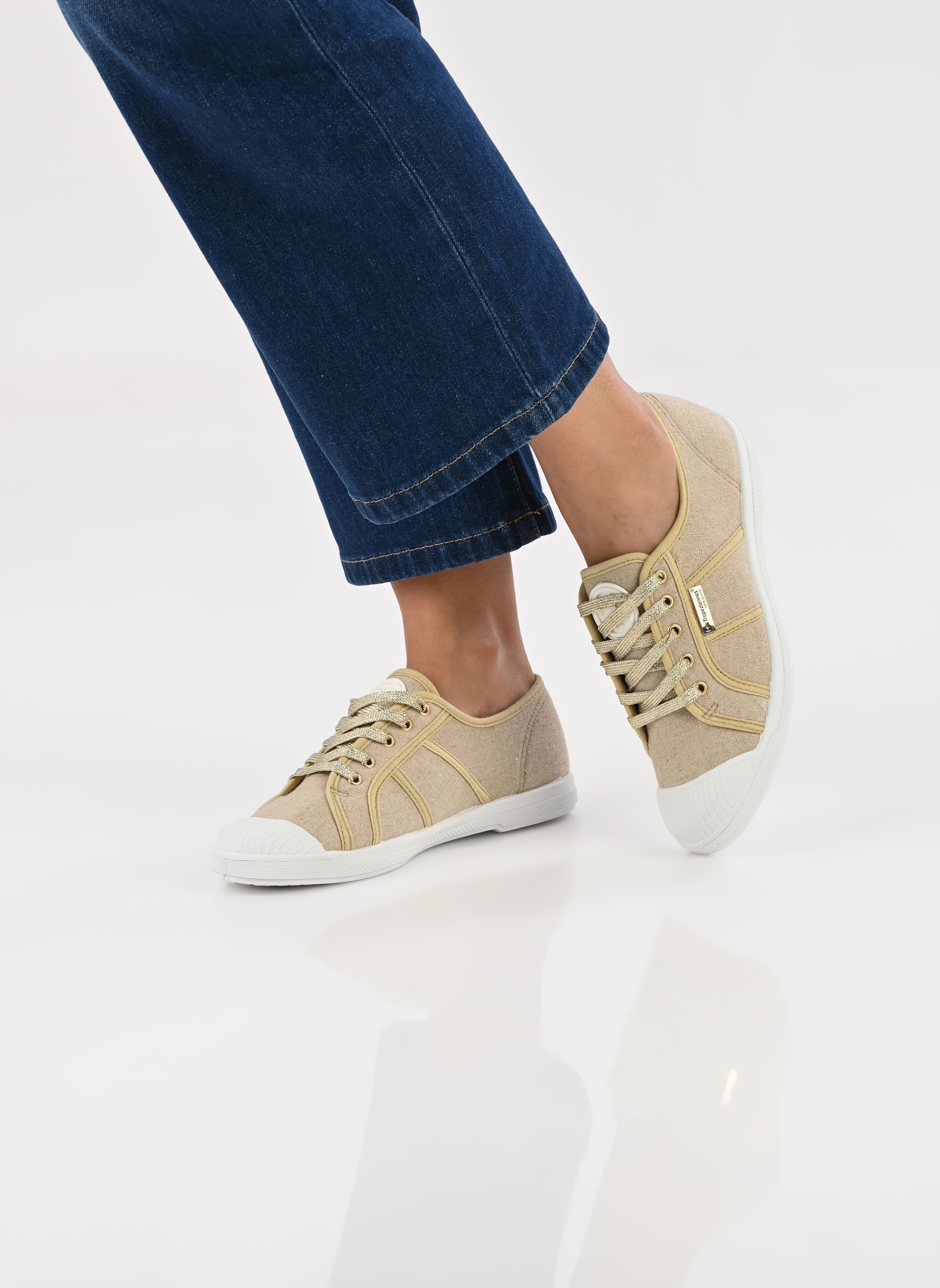 Zapatillas de lona CLORUNI mujer beige Les Tropéziennes par M Belarbi Zapatillas de lona CLORUNI mujer beige BEIGE OR