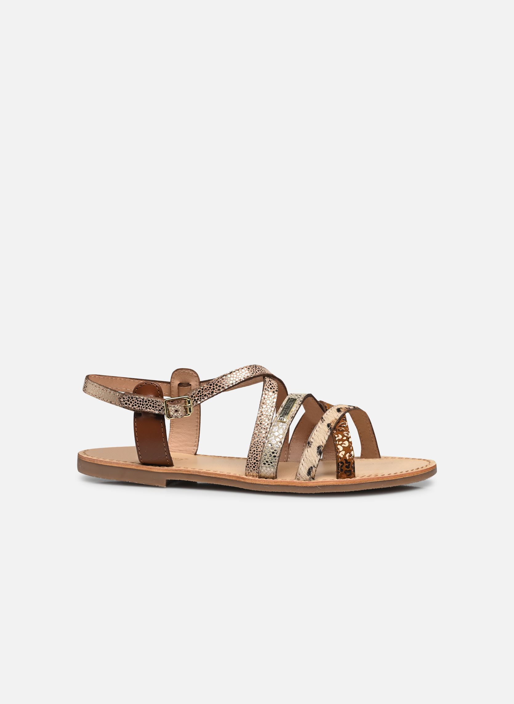 Les Tropeziennes Sandalen Bestel Les Tropeziennes Par M. Belarbi Platte Sandalen Herilo Dames Goud En Brons | België Elegante Stadssandaal
