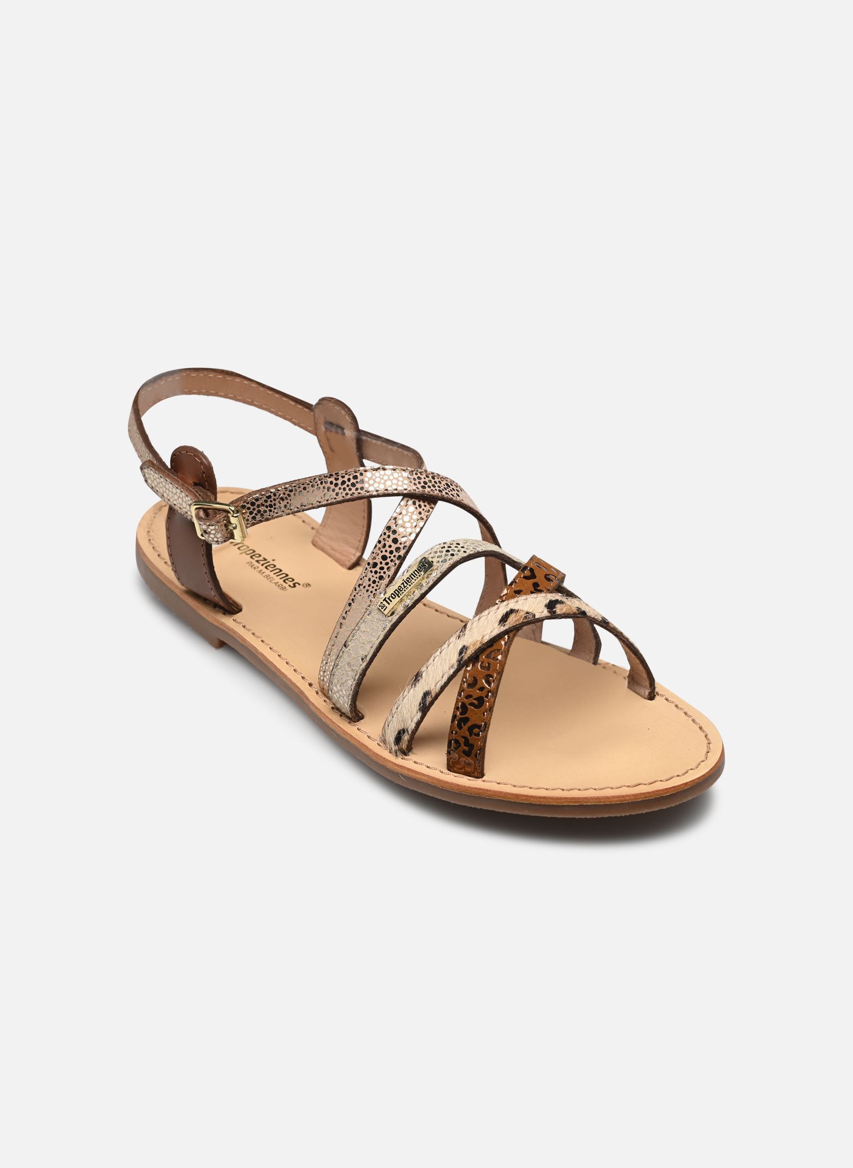 Sandales HAPAXGUM femme beige Les Tropéziennes par M Belarbi Sandales HAPAXGUM femme beige LEOPARD MULTI
