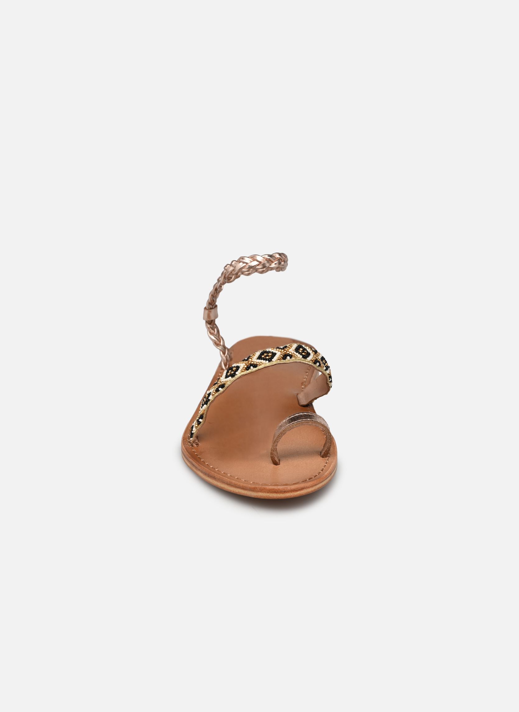 Sandales HELLY femme or et bronze Les Tropéziennes par M Belarbi Sandales HELLY femme or et bronze OR MULTI