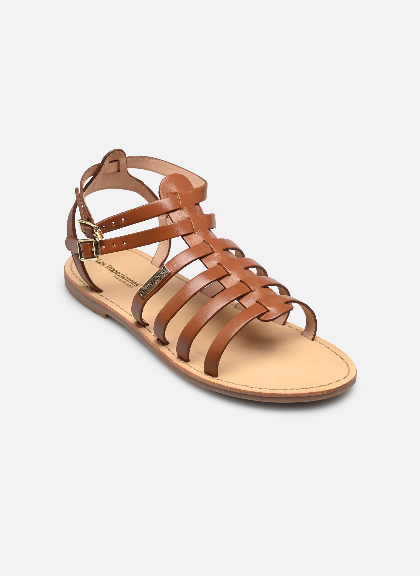 Sandales HIKAELA femme marron Les Tropéziennes par M Belarbi Sandales HIKAELA femme marron Tan