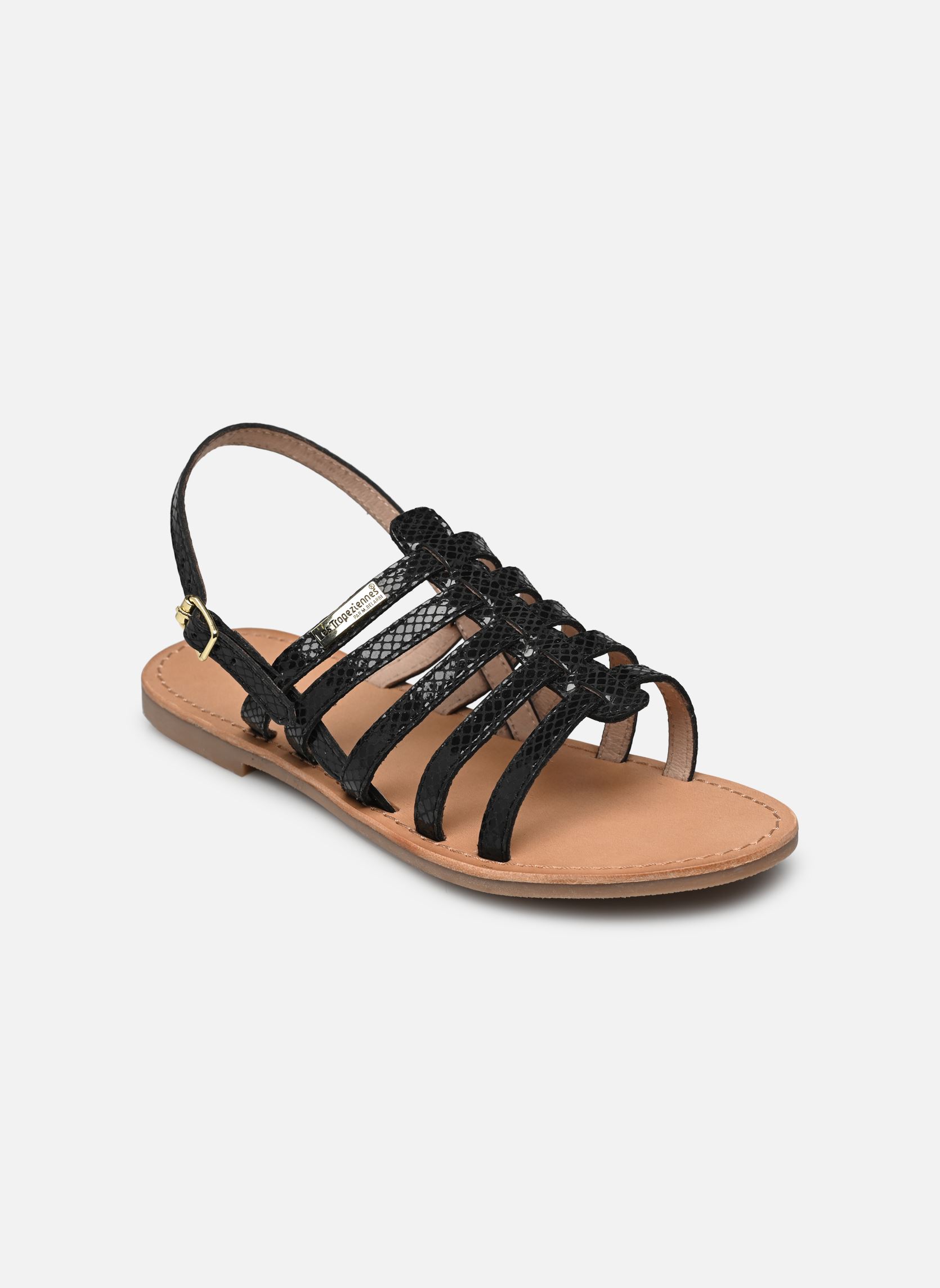 Sandalen HIKANO damen schwarz Les Tropéziennes par M Belarbi Sandalen HIKANO damen schwarz NOIR SERPENT