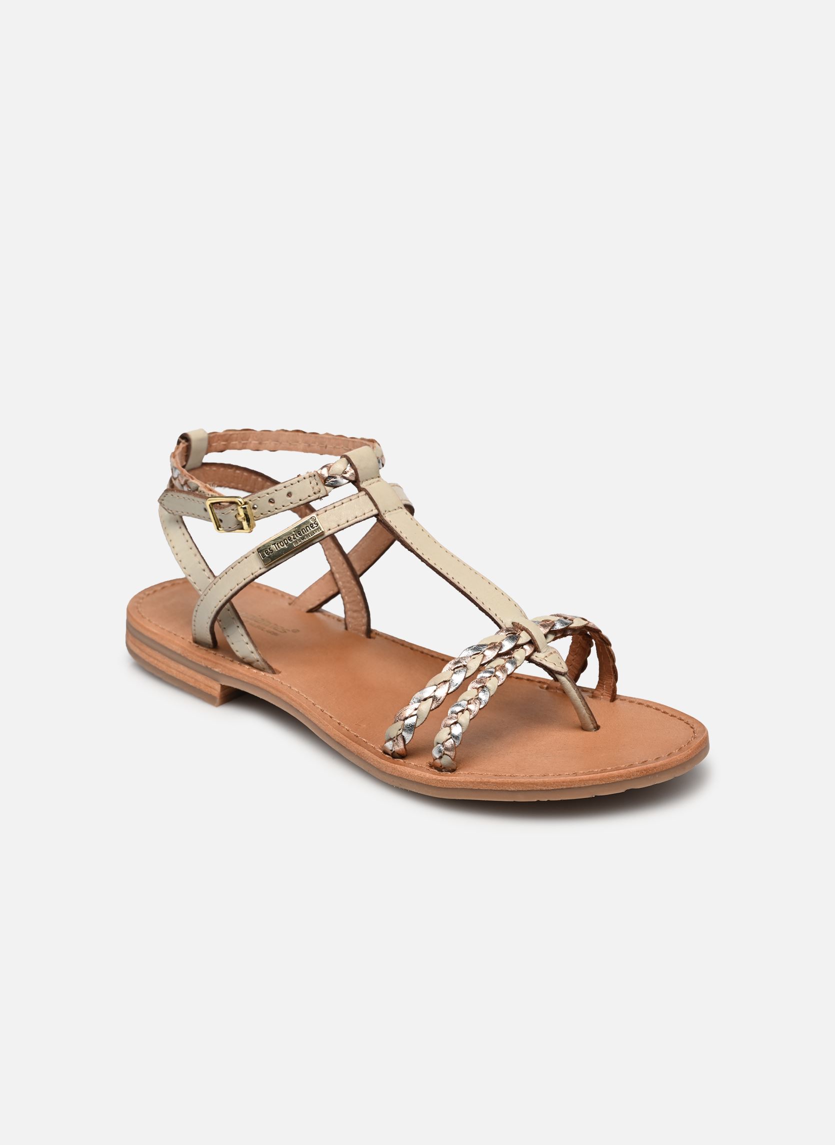 Sandales HILITRES femme blanc Les Tropéziennes par M Belarbi Sandales HILITRES femme blanc CREME MULTI