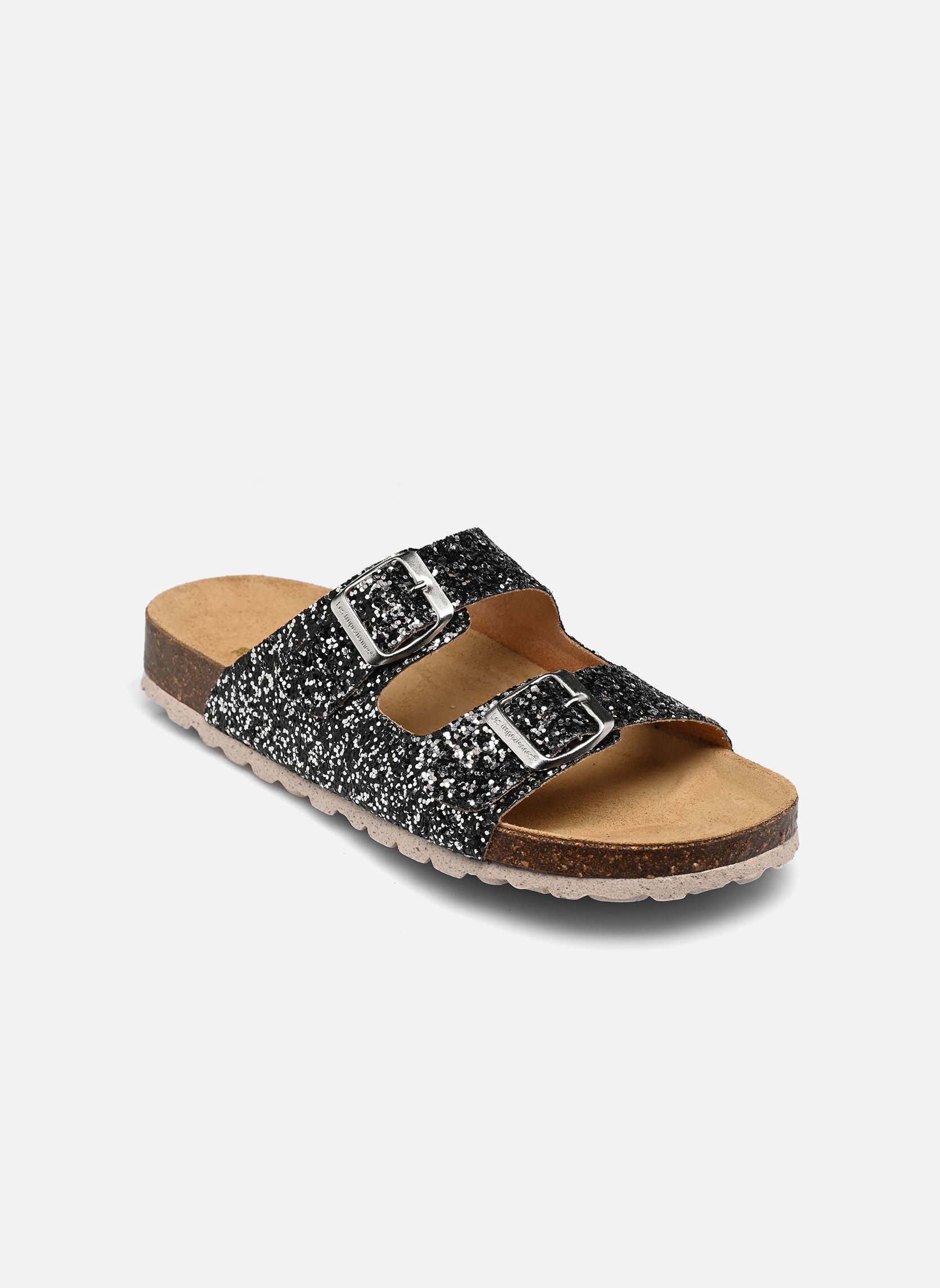 Mules ZAYETTE femme noir Les Tropéziennes par M Belarbi Mules ZAYETTE femme noir NOIR ARGENT
