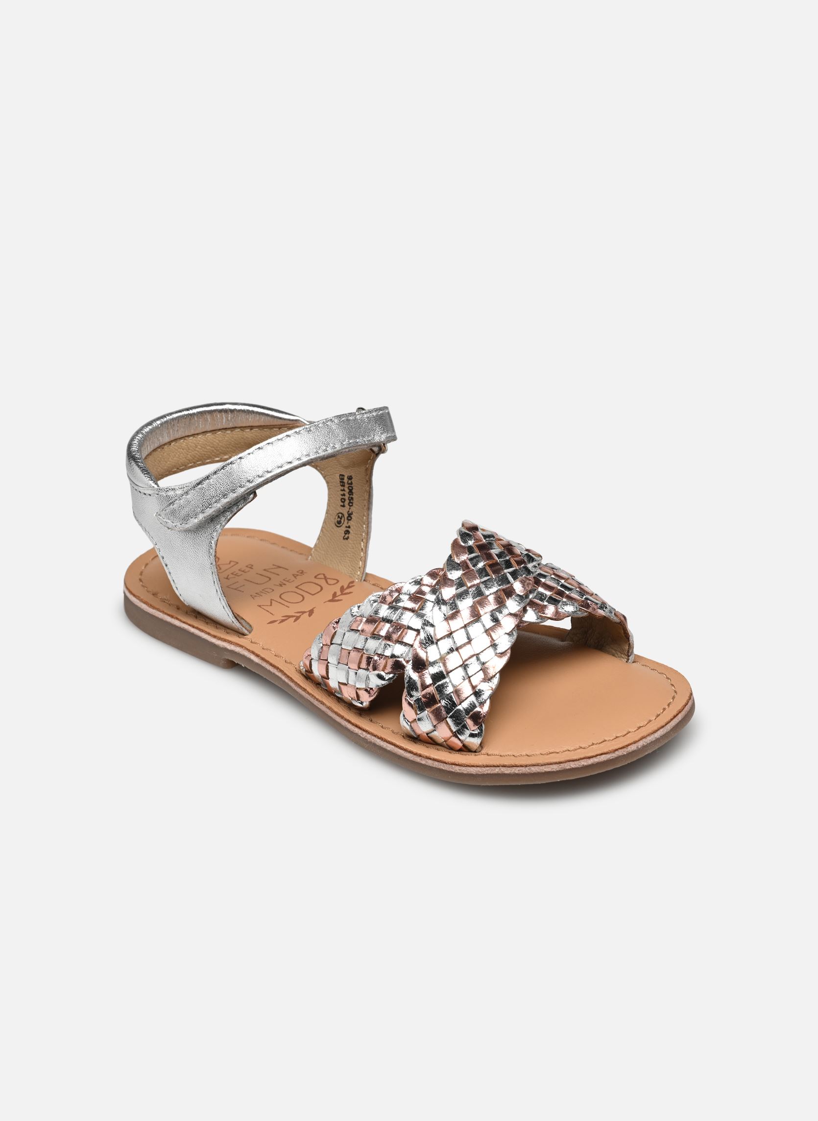 Sandalen Canibraid mädchen silber Mod8 Sandalen Canibraid mädchen silber ARGENT - ROSE OR