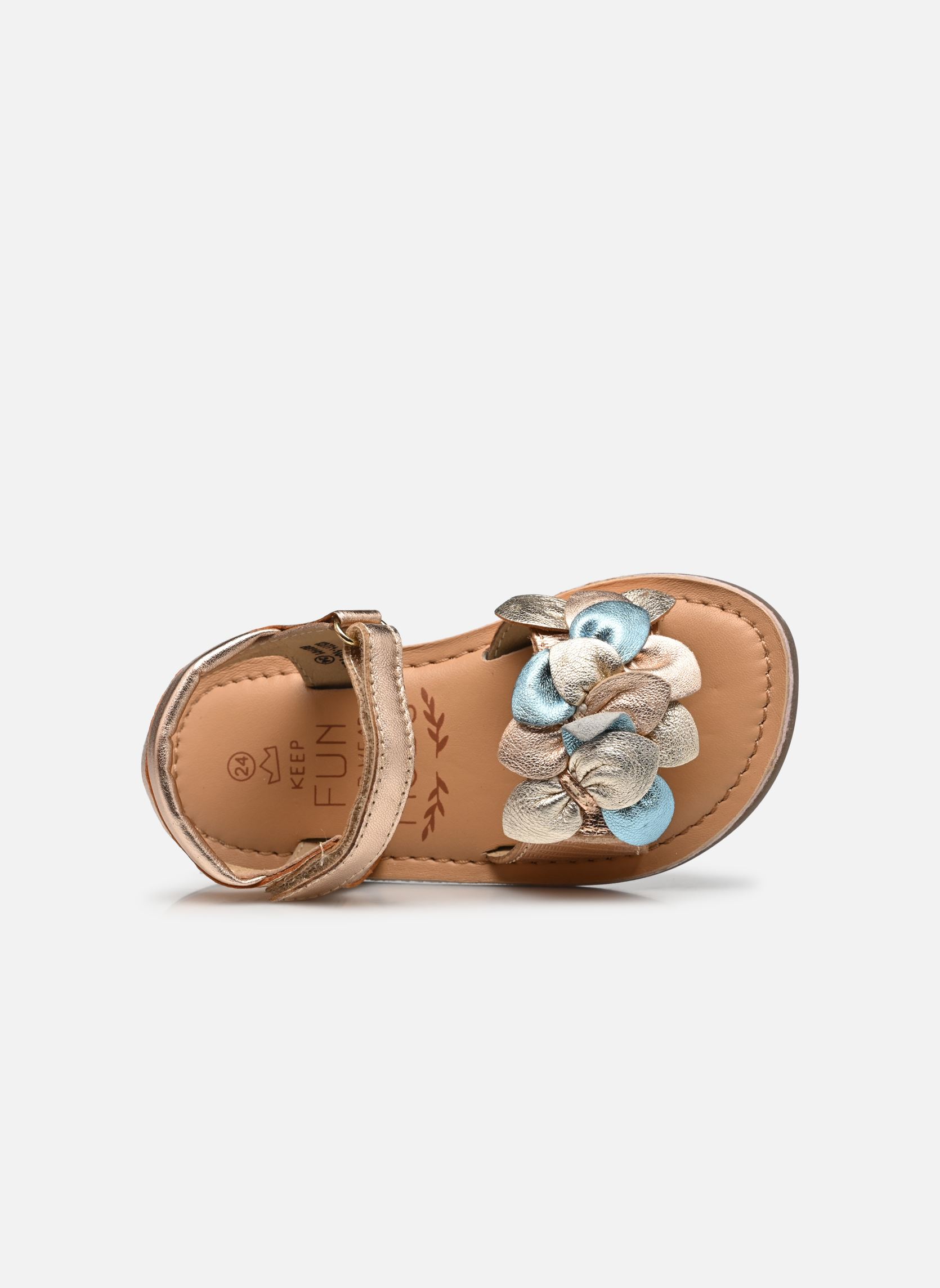 Sandalen Cloknot mädchen rosa Mod8 Sandalen Cloknot mädchen rosa ROSE MÉTAL