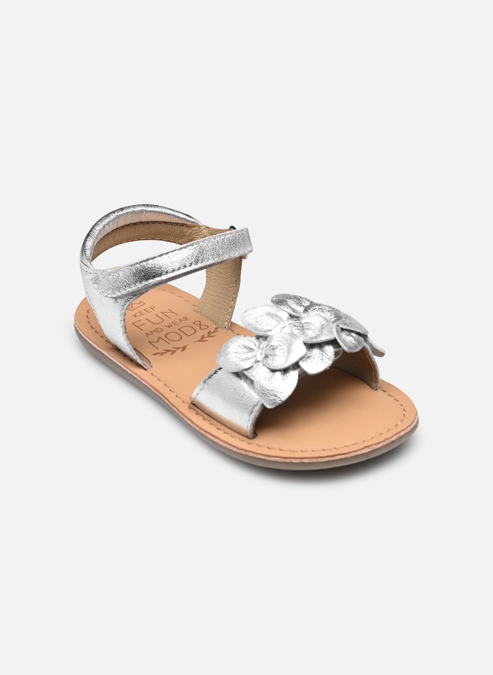 Sandales Cloknot fille argent Mod8 Sandales Cloknot fille argent ARGENT