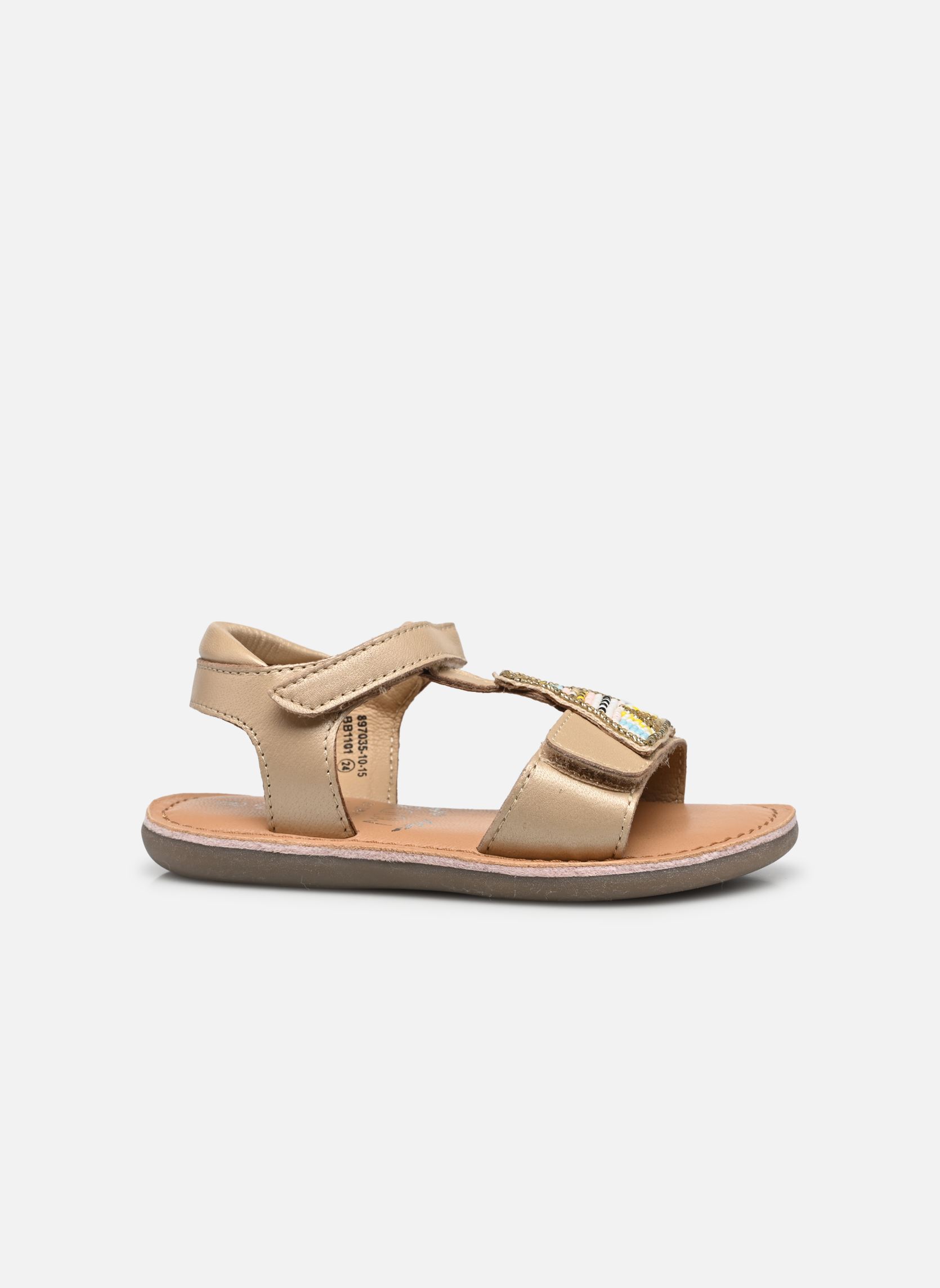Sandales Cloonimals fille or et bronze Mod8 Sandales Cloonimals fille or et bronze OR + TIPI