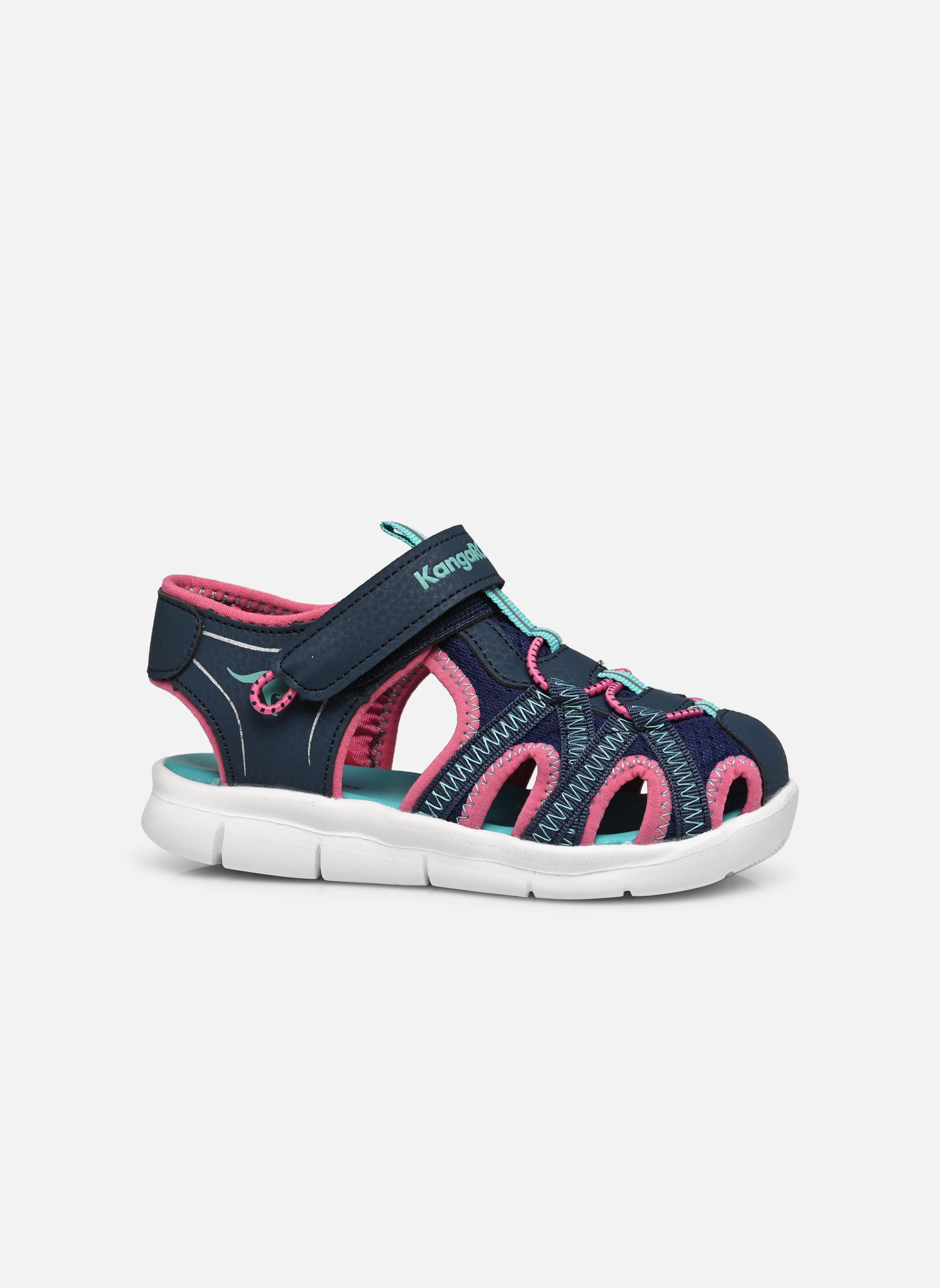 Sandales K-Lil EV fille bleu Kangaroos Sandales K-Lil EV fille bleu DK NAVY/DAISY PINK