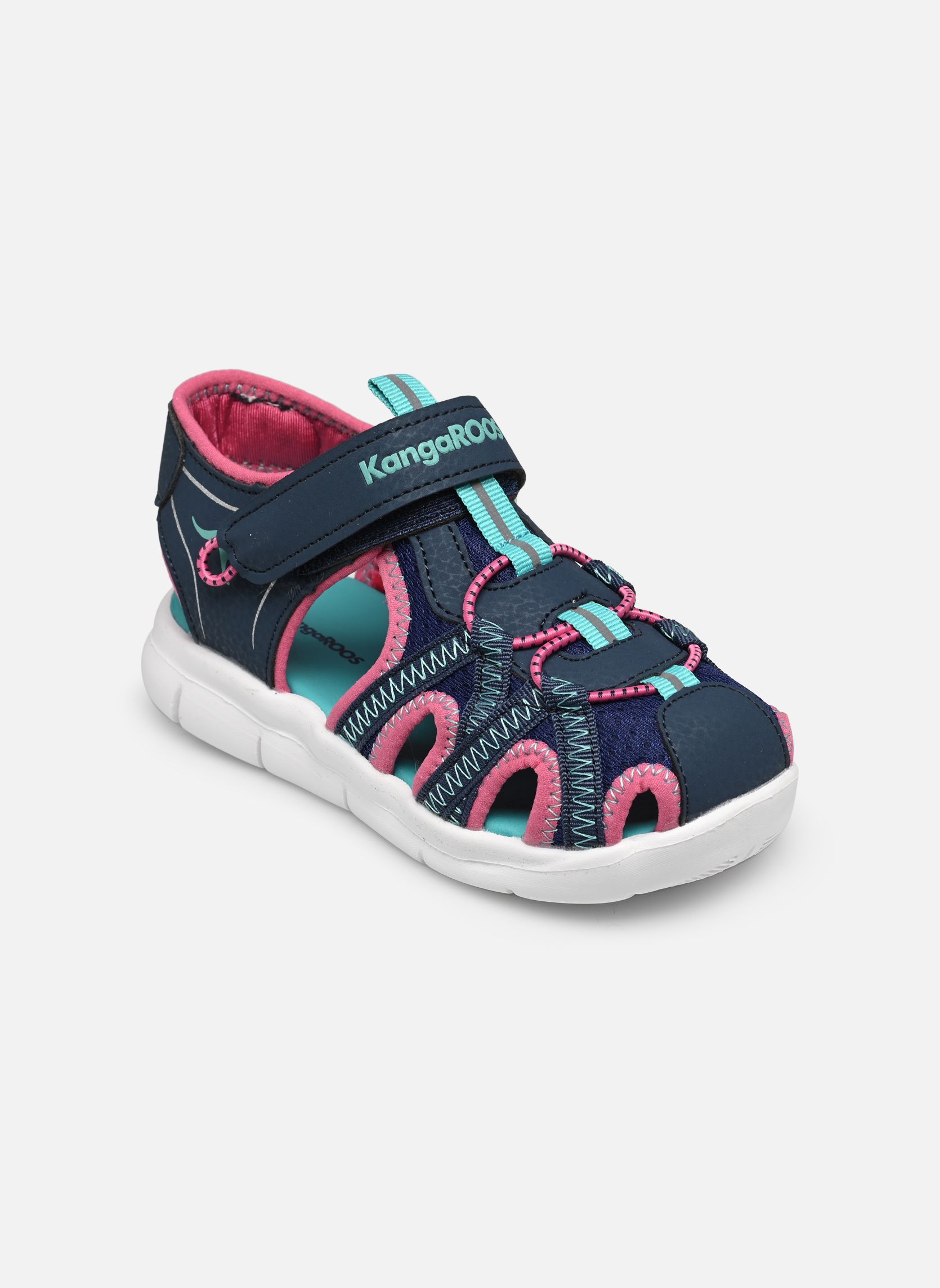 Sandales K-Lil EV fille bleu Kangaroos Sandales K-Lil EV fille bleu DK NAVY/DAISY PINK