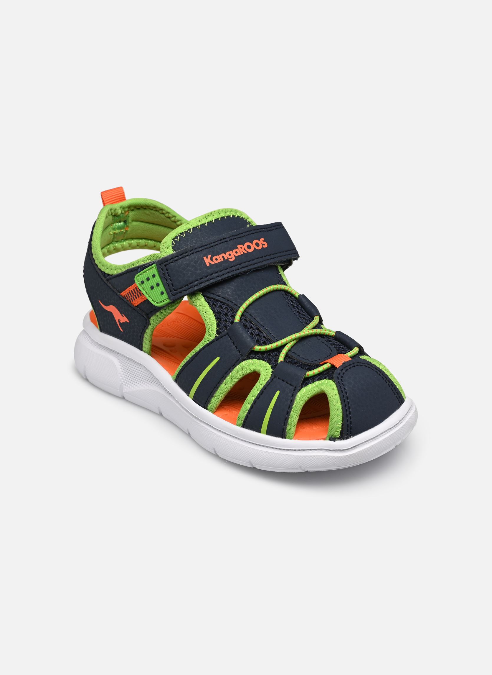 Sandales K-ES Play garçon bleu Kangaroos Sandales K-ES Play garçon bleu DK NAVY/LIME