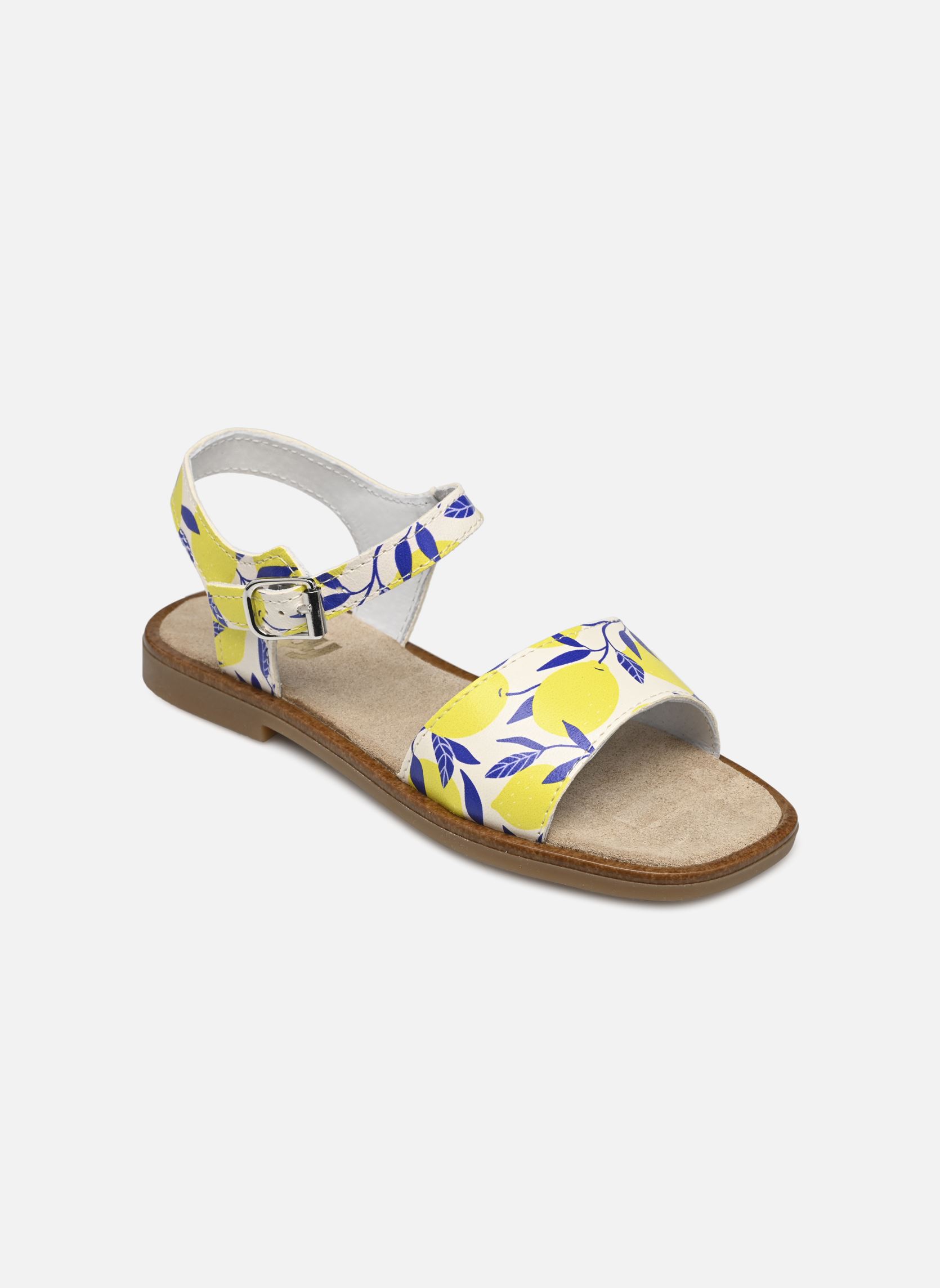Sandales Echo fille jaune Bopy Sandales Echo fille jaune CITRON VERNIS