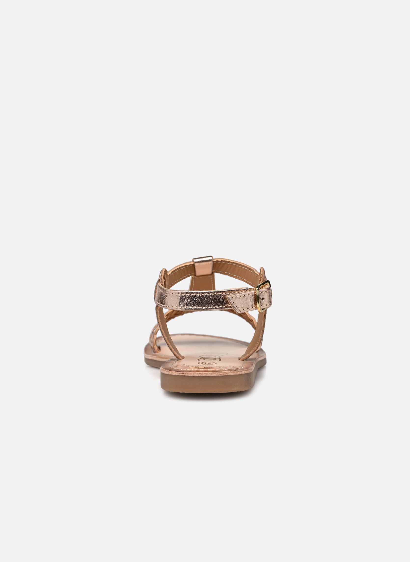 Sandales Felce Lilybellule fille or et bronze Bopy Sandales Felce Lilybellule fille or et bronze OR
