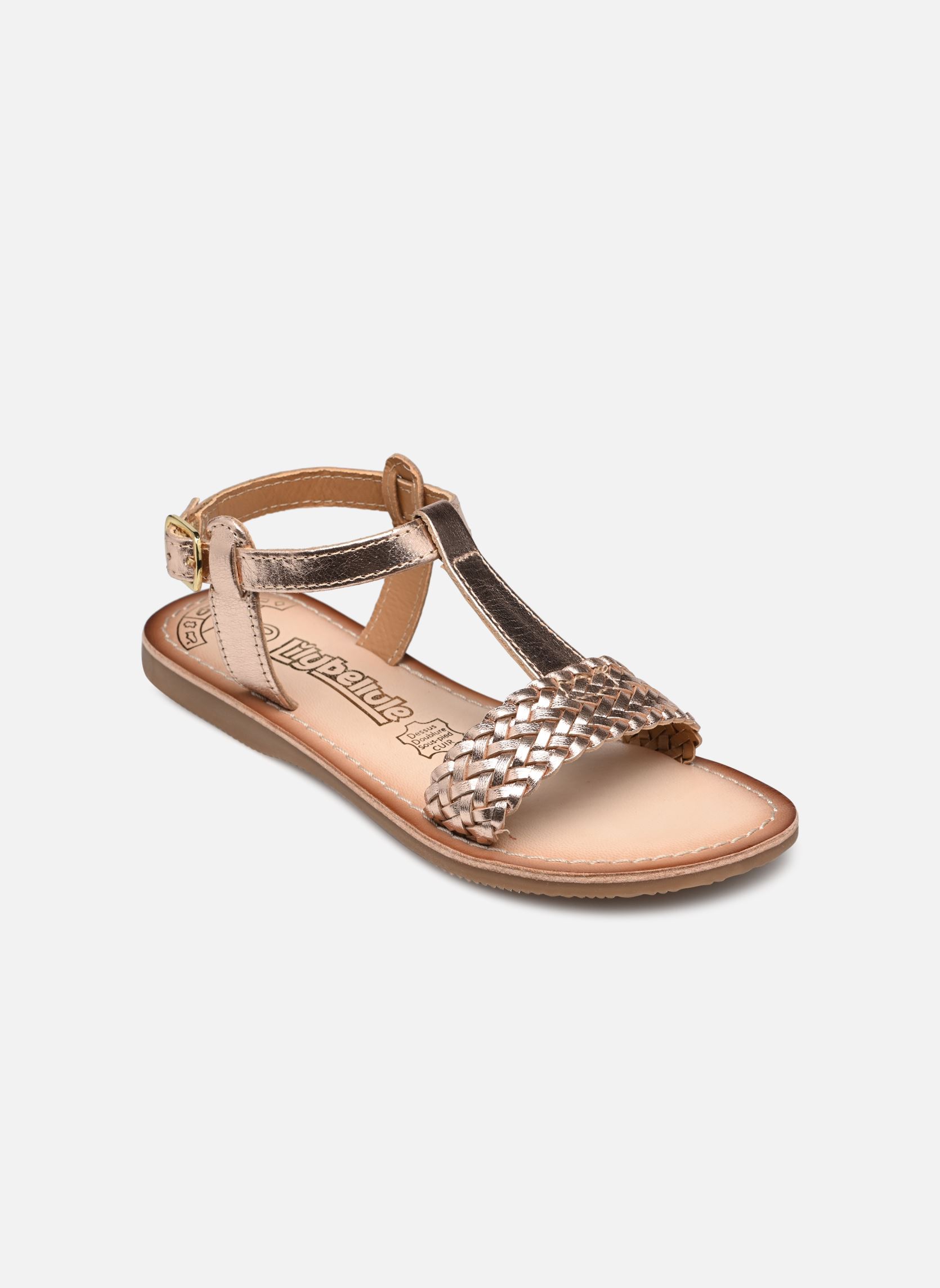 Sandales Felce Lilybellule fille or et bronze Bopy Sandales Felce Lilybellule fille or et bronze OR
